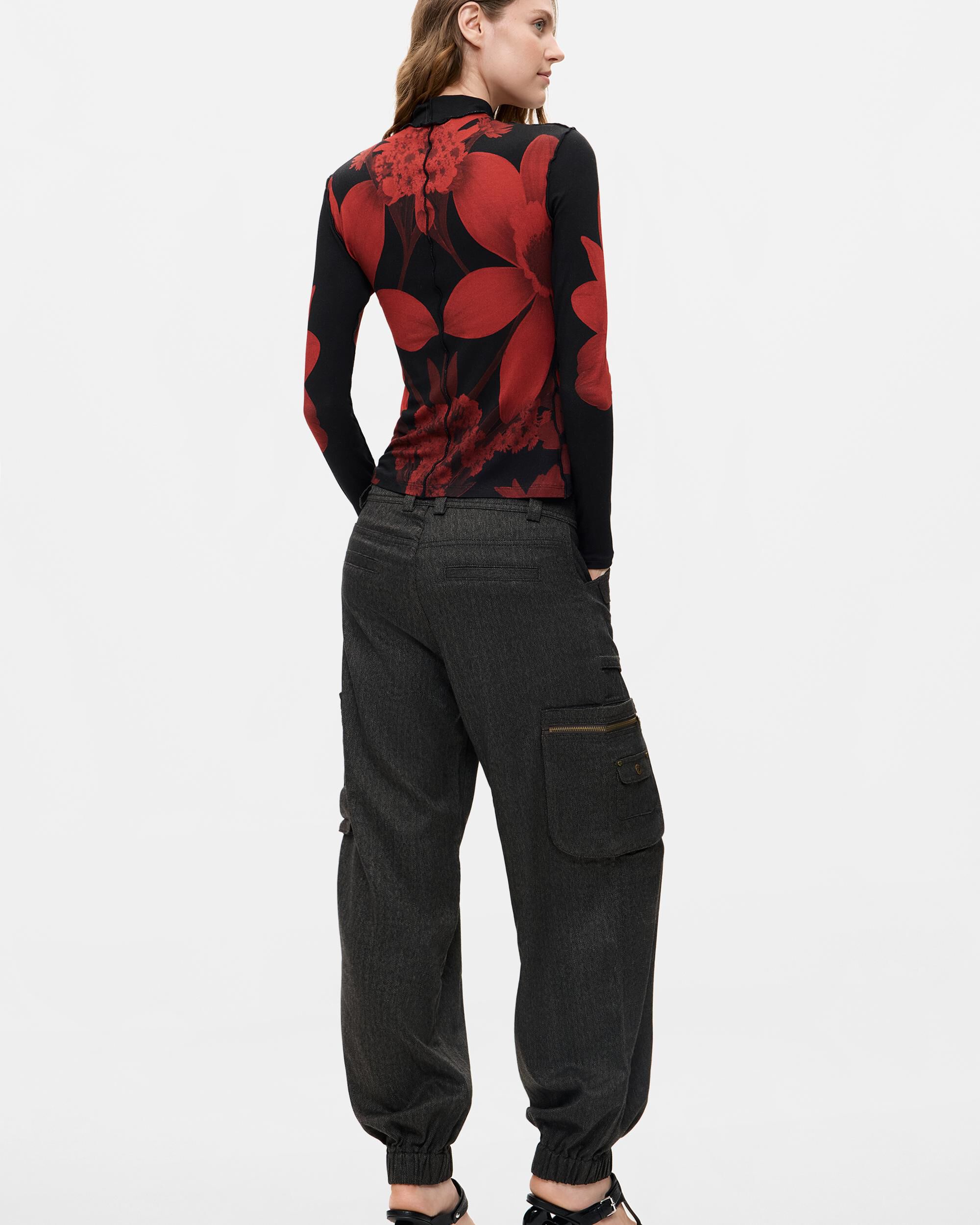 Camiseta de mujer punto estampada - Desigual - Negro Negro-3
