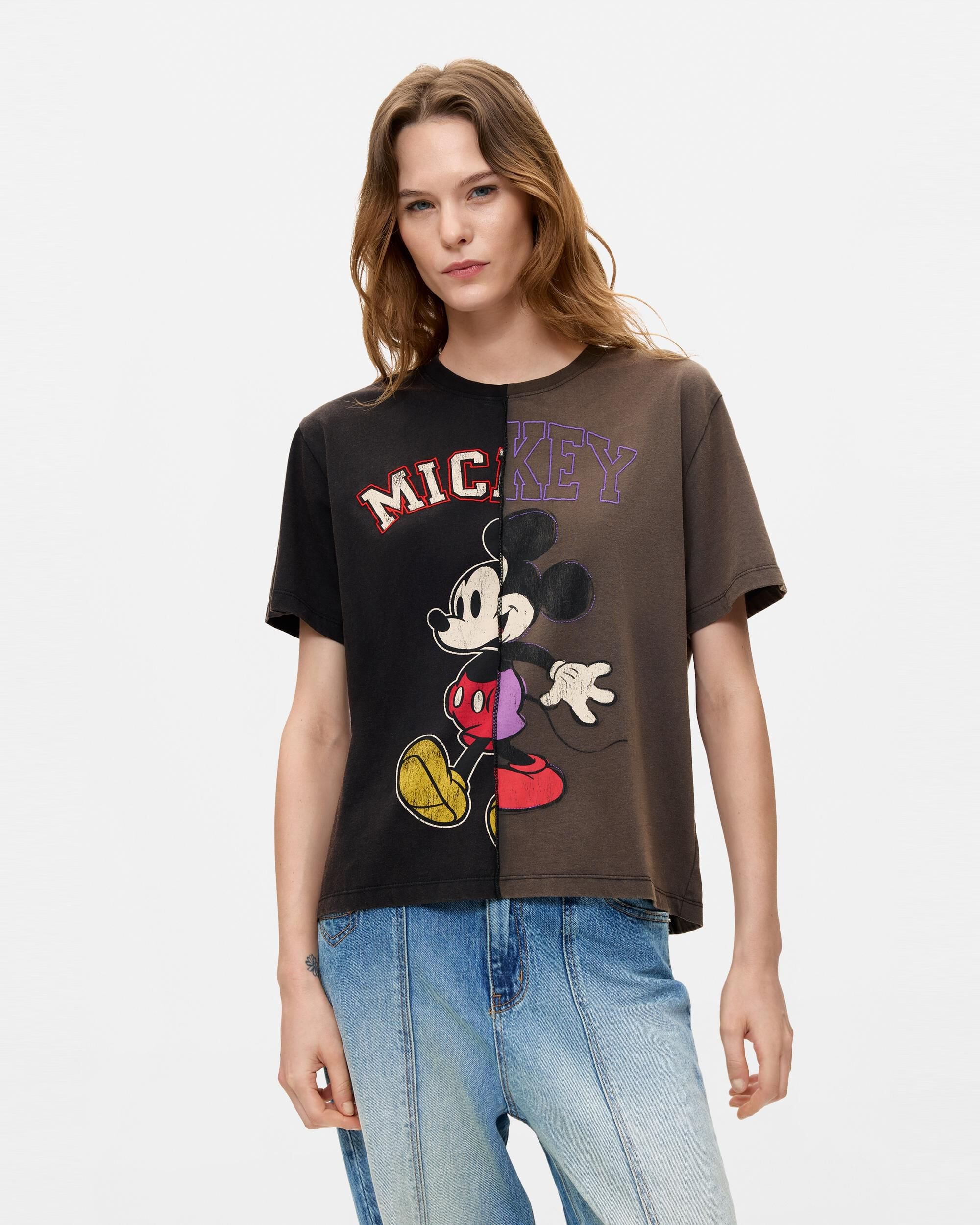 Camiseta de mujer mickey™ - Desigual - Gris Gris-1