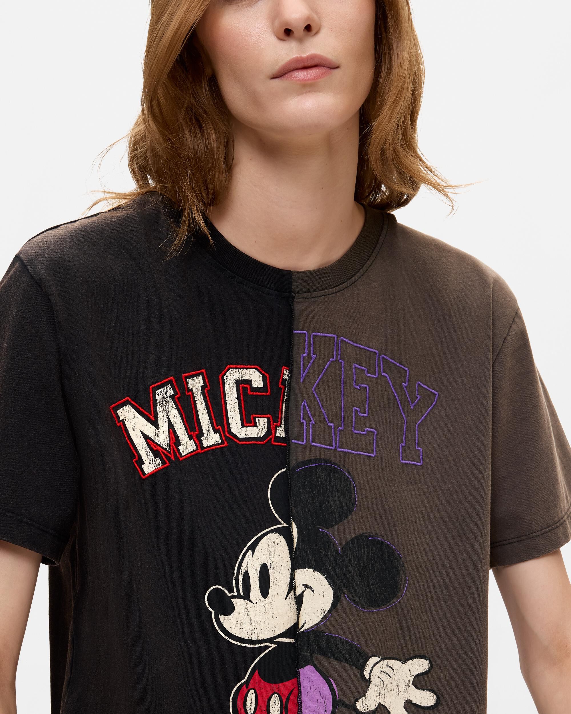 Camiseta de mujer mickey™ - Desigual - Gris Gris-3
