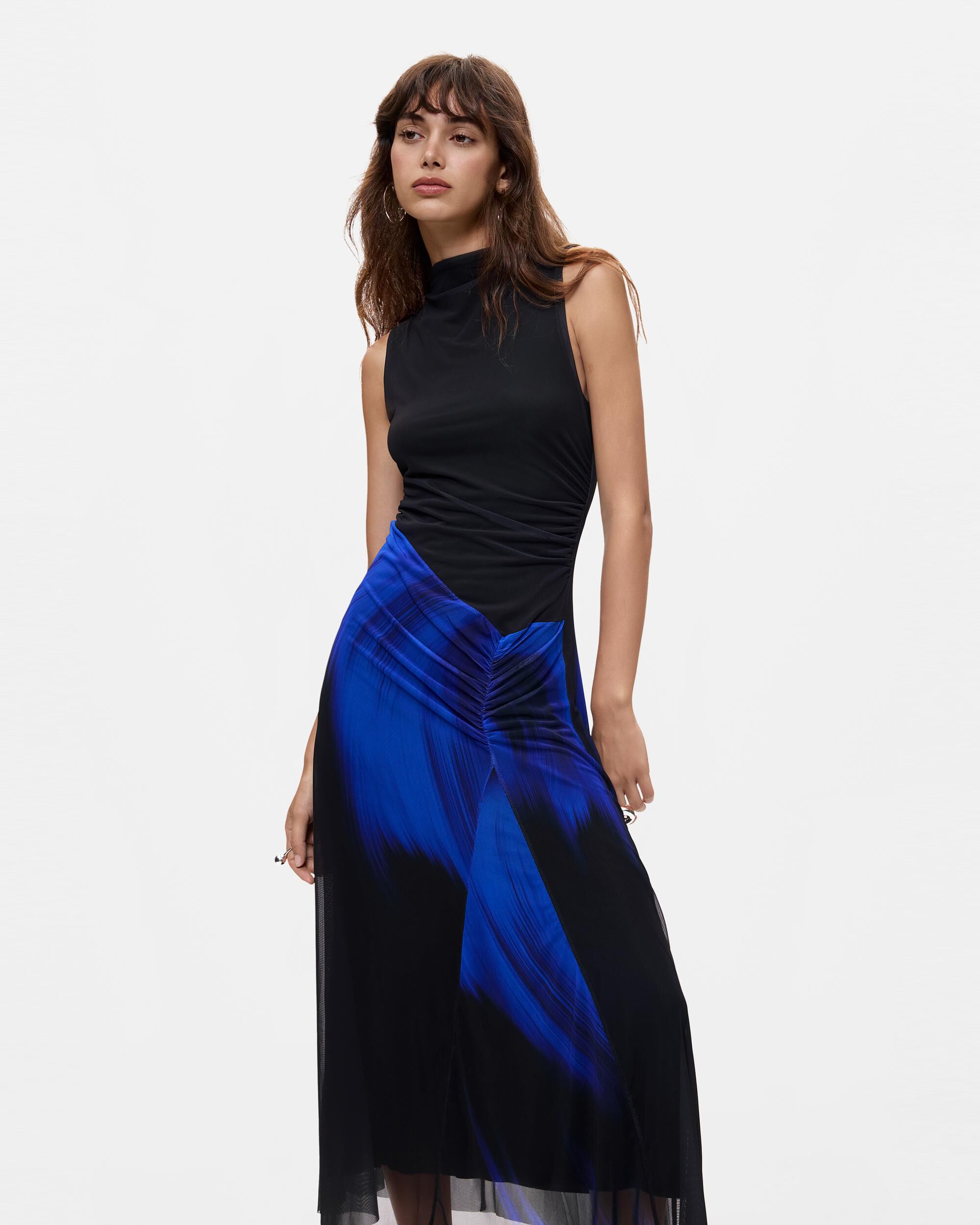 Vestido sin mangas midi - Desigual - Azul Azul-2
