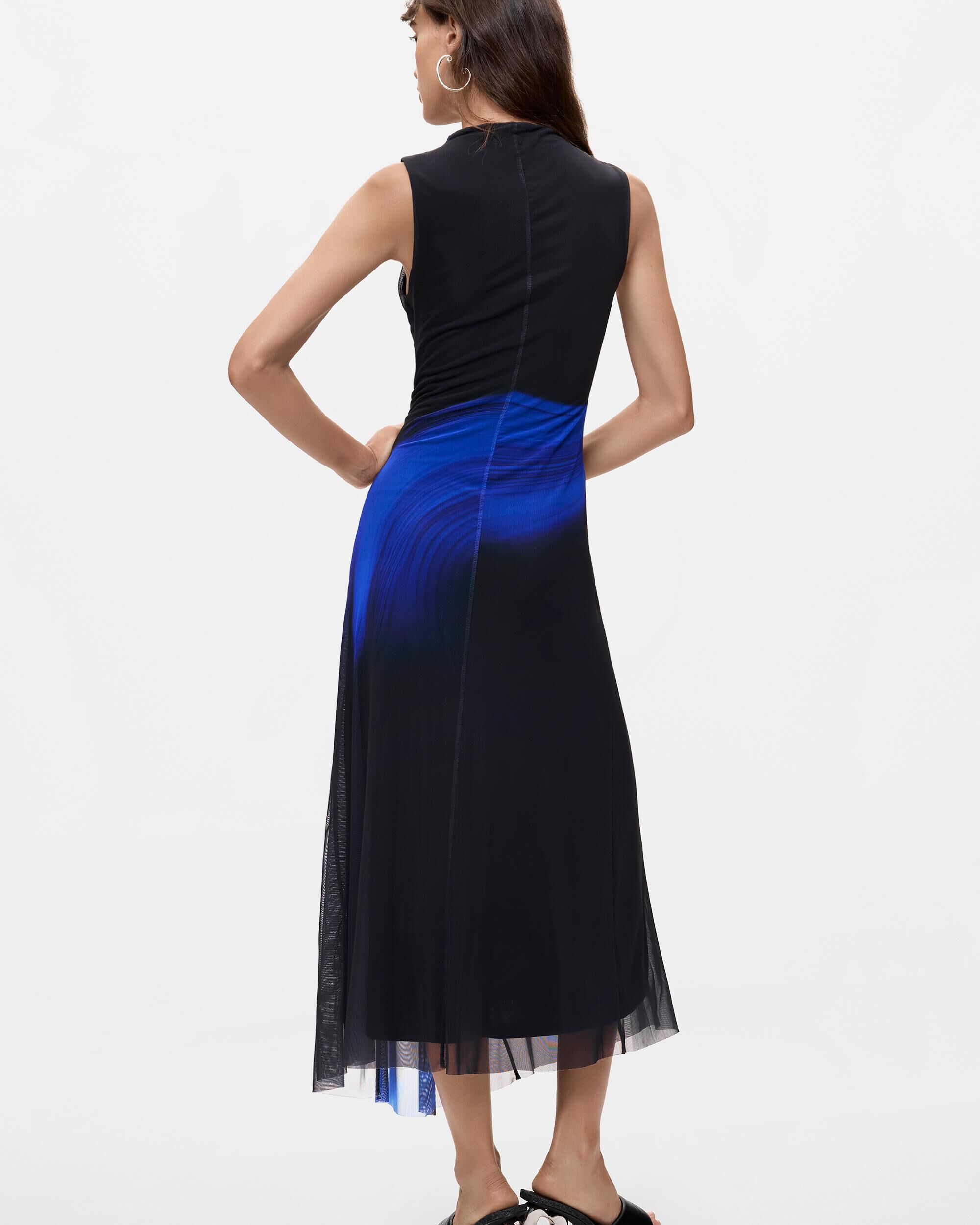 Vestido sin mangas midi - Desigual - Azul Azul-3