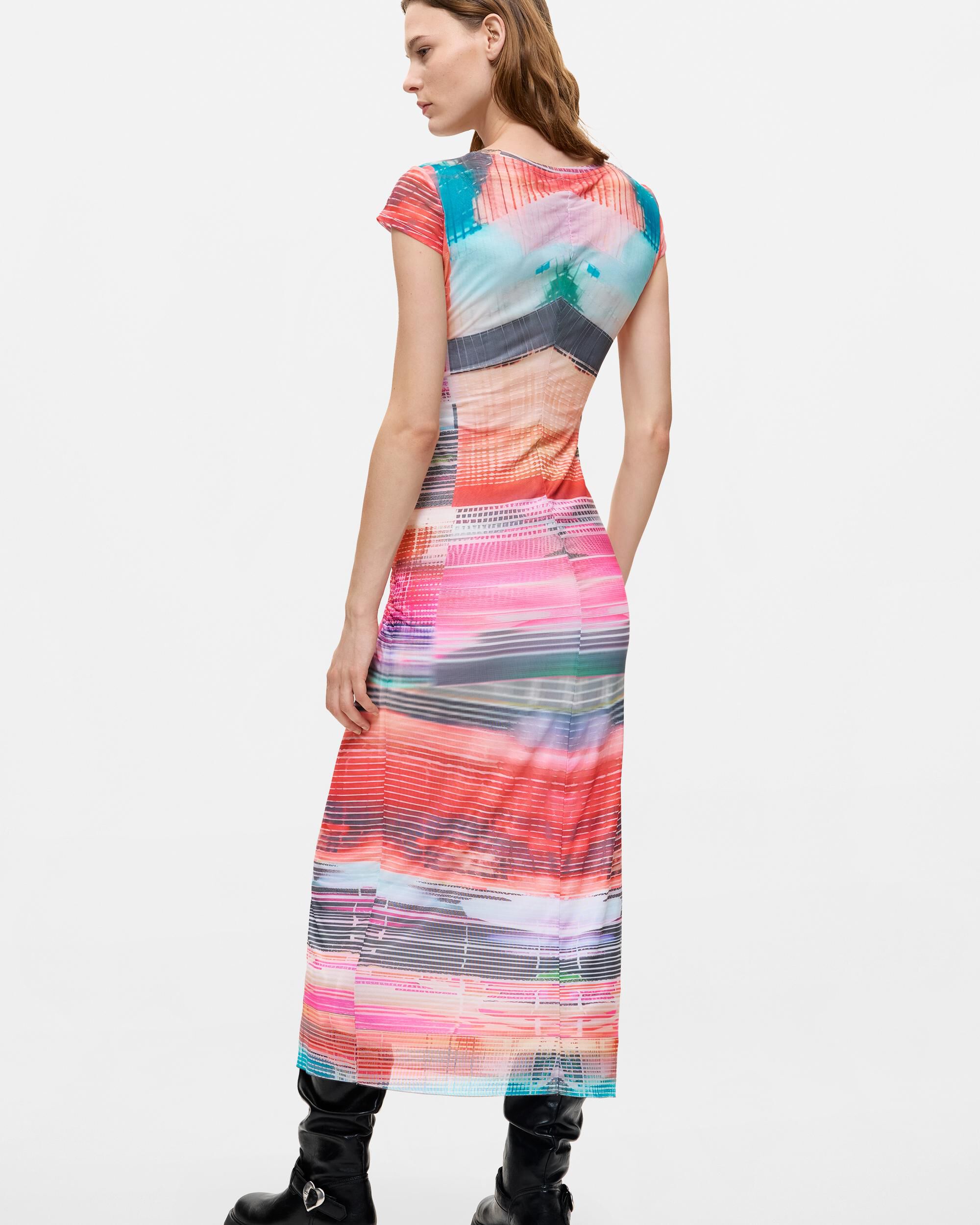 Vestido estampado 2 en 1 - Desigual - Rojo Rojo-3