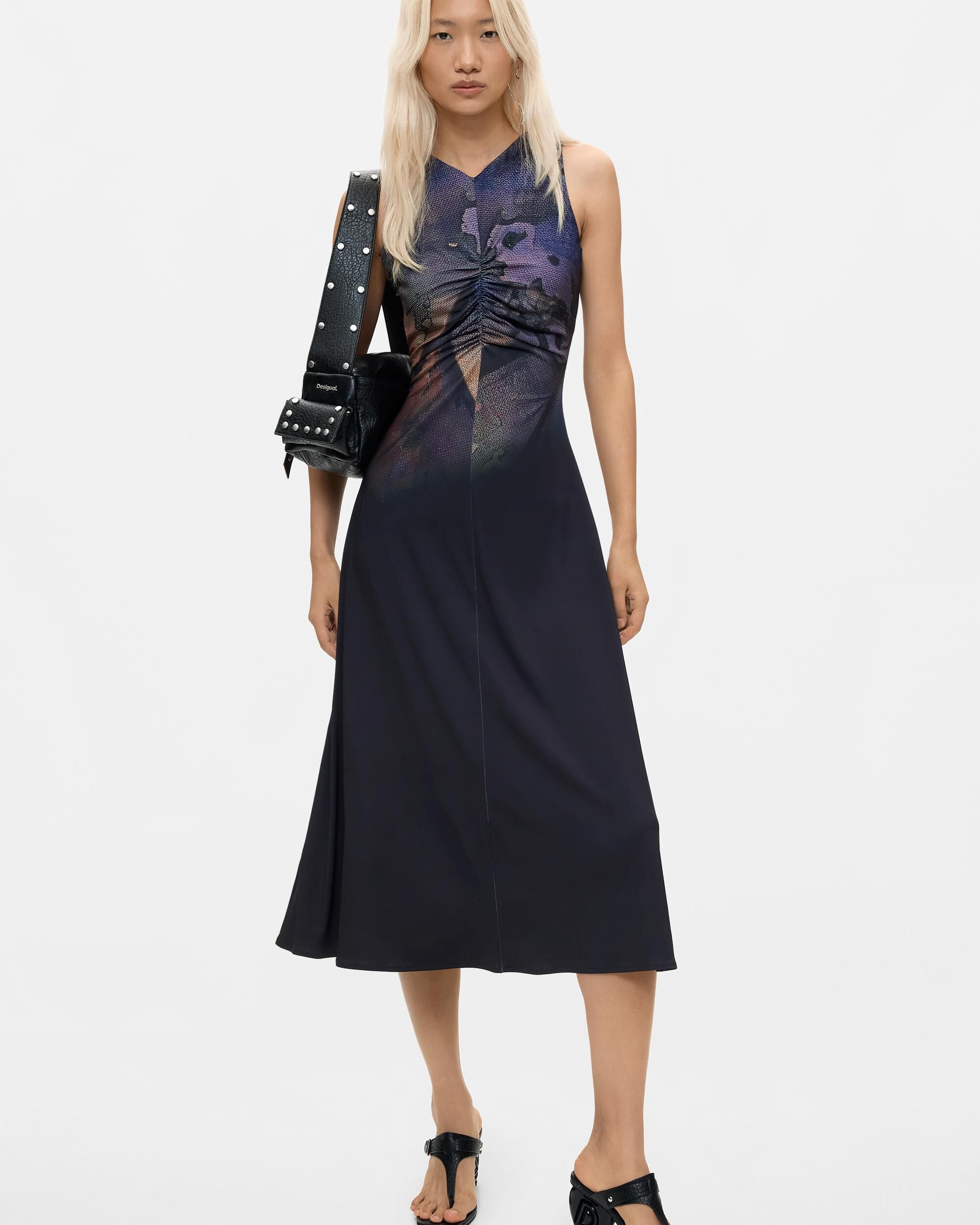 Vestido punto sin mangas - Desigual - Negro Negro-1