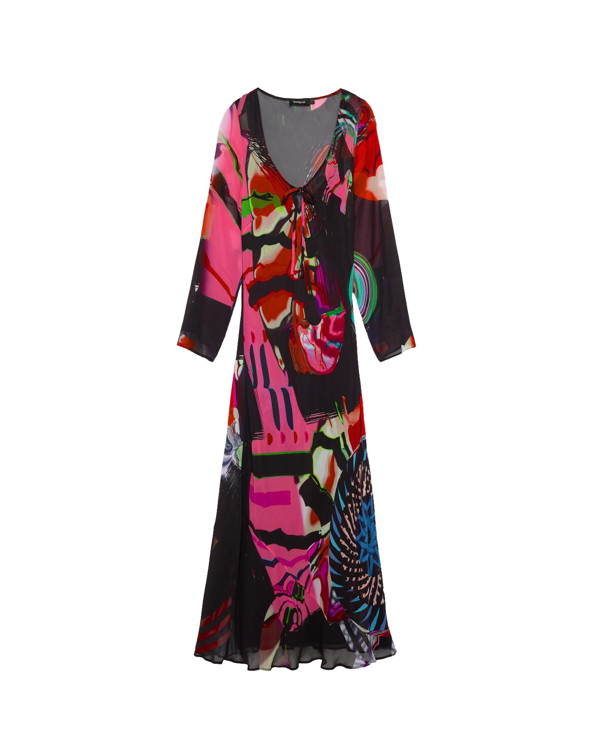 Vestido estampado manga larga m c lacroix - Desigual - Negro Negro-4