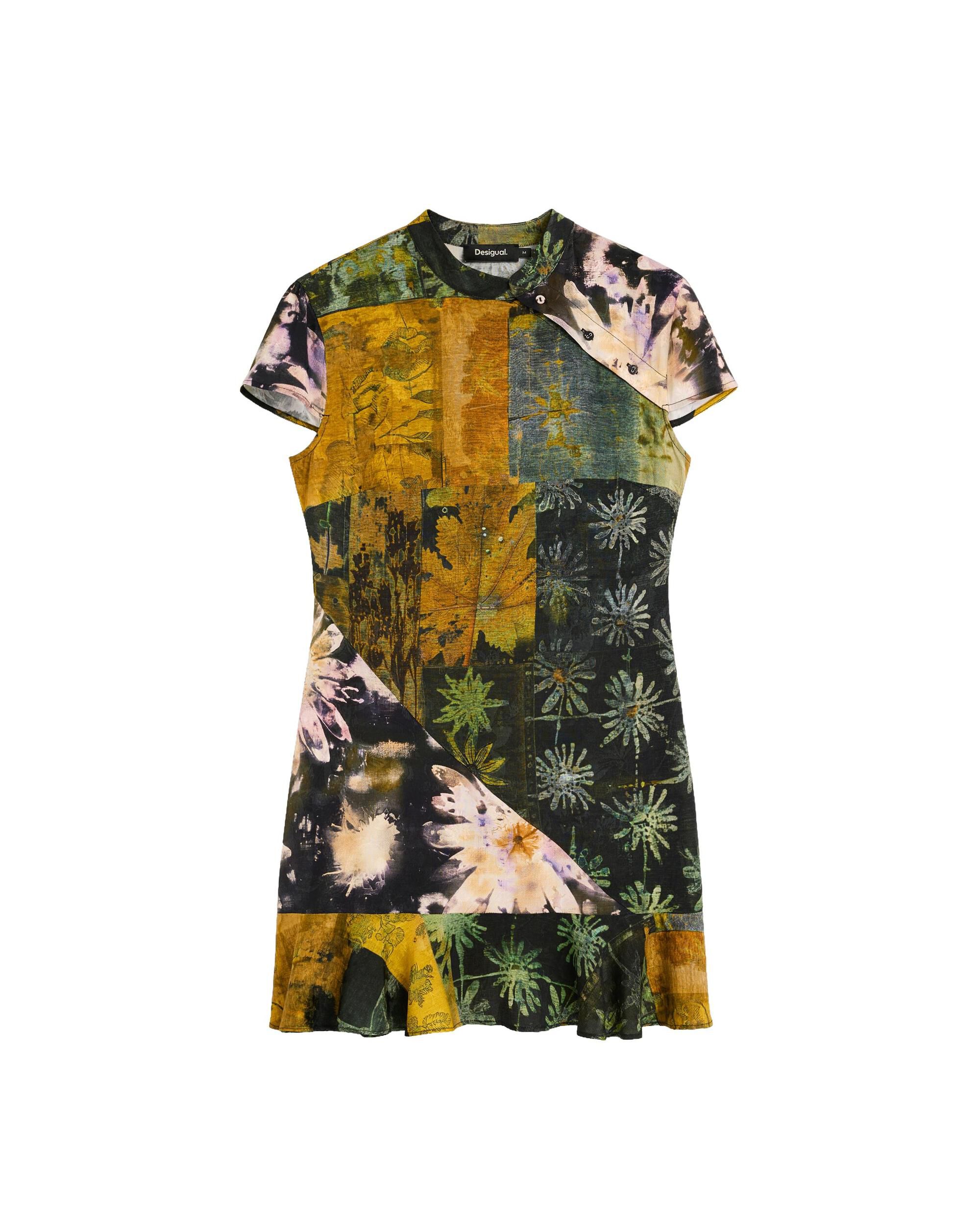 Vestido corto estampado - Desigual - Verde Verde-4
