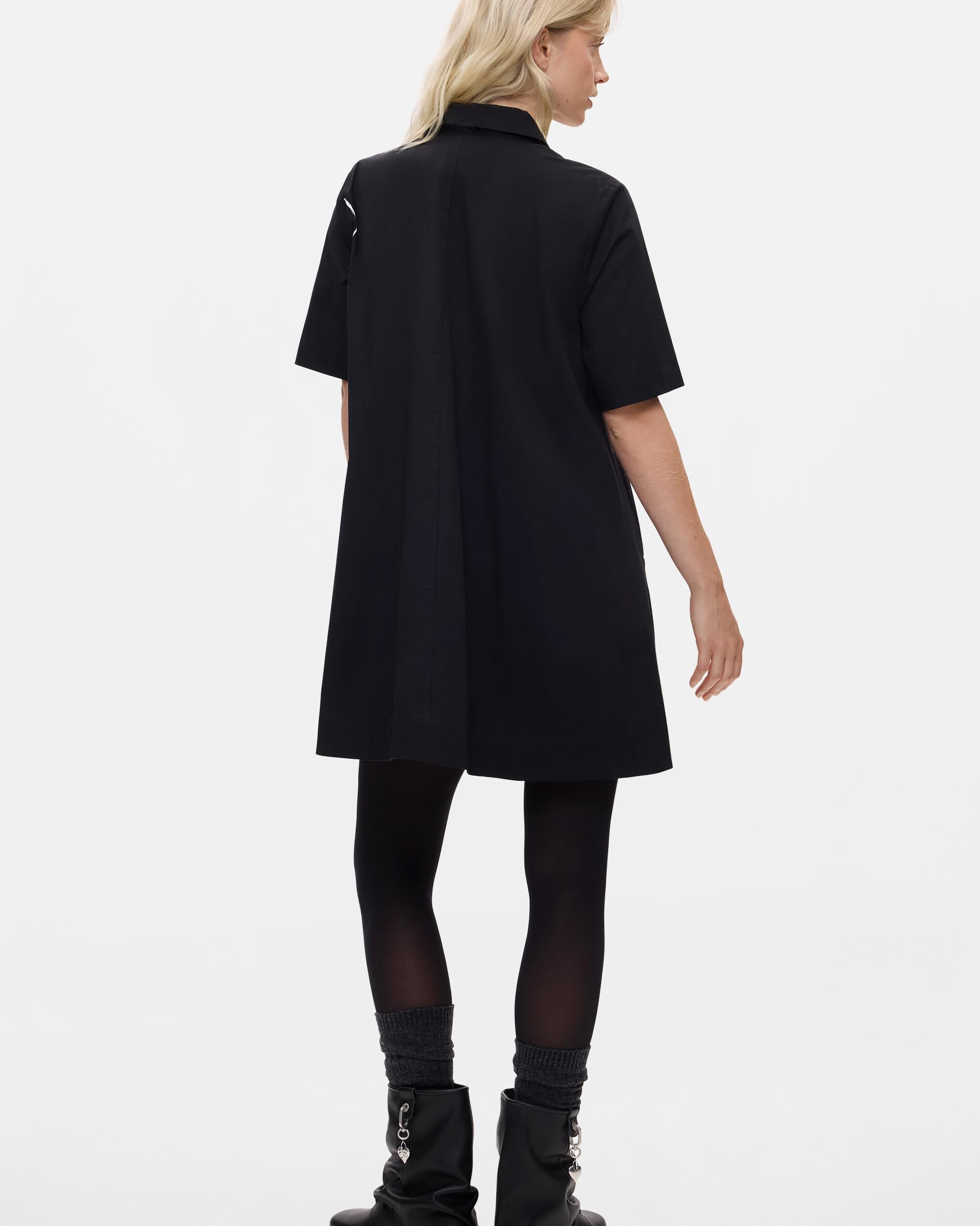 Vestido corto flores - Desigual - Negro Negro-3