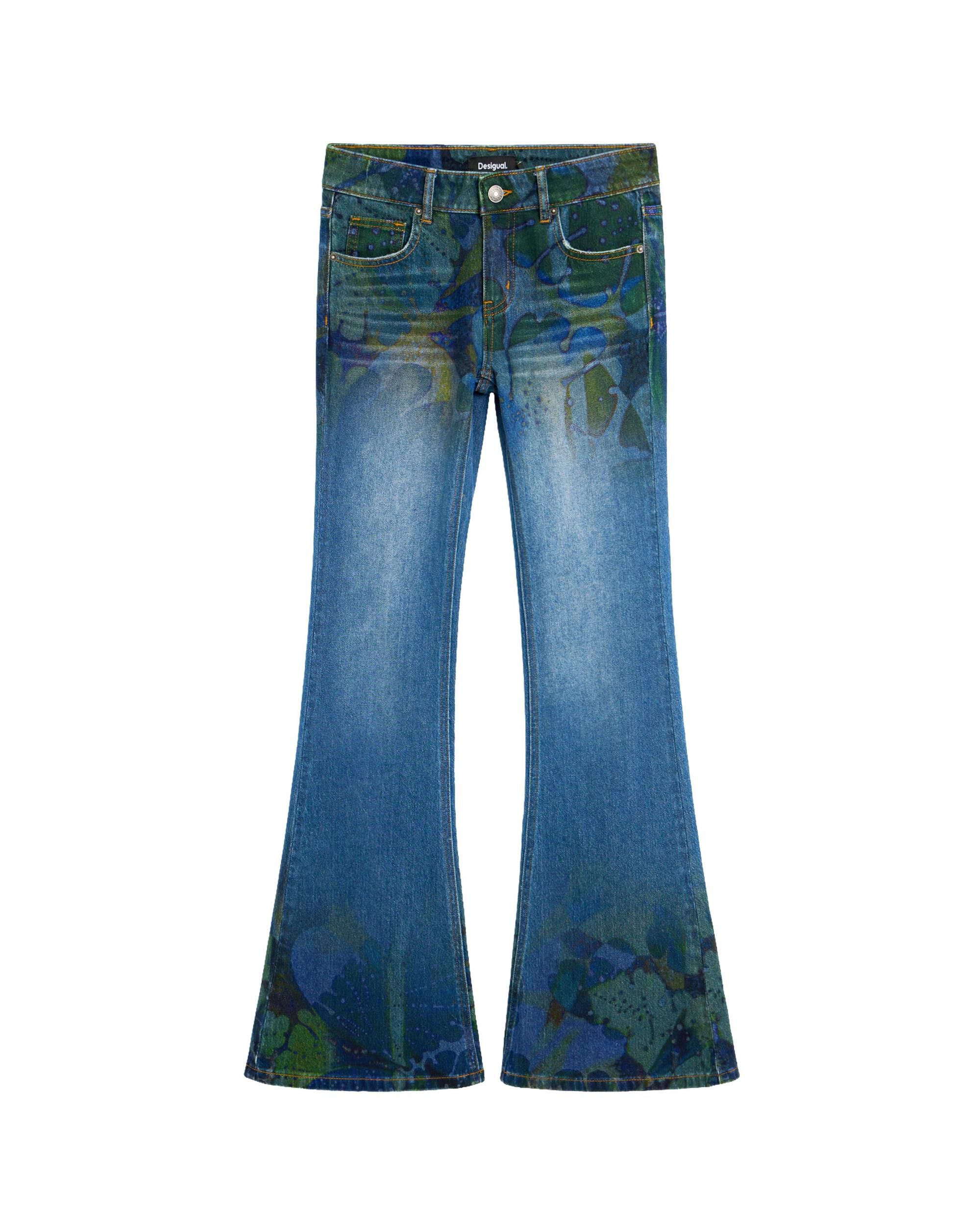 Pantalón de mujer vaquero estampado m c lacroix - Desigual - Azul Azul-4