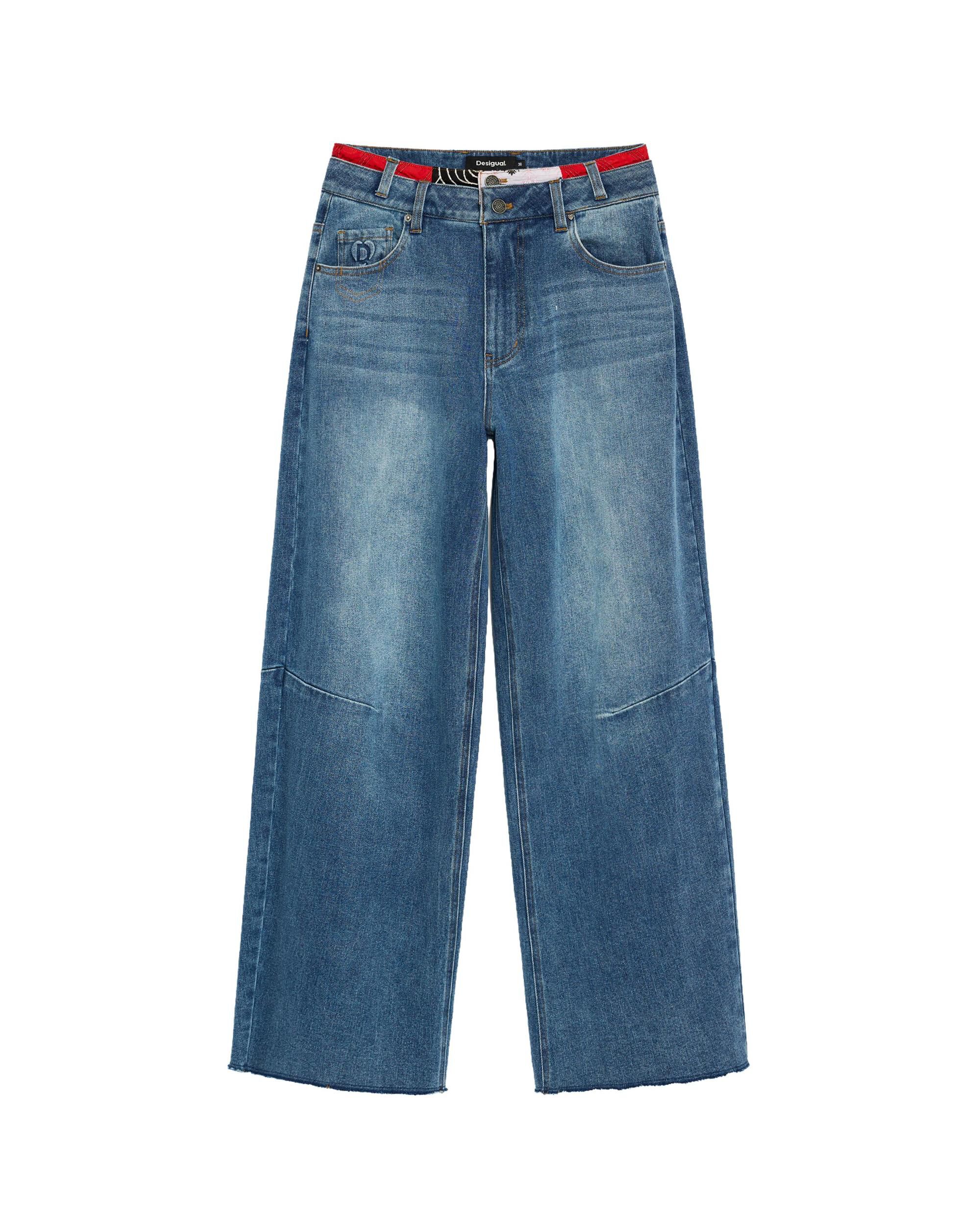 Pantalón de mujer vaquero 100% algodón - Desigual - Azul Azul-4