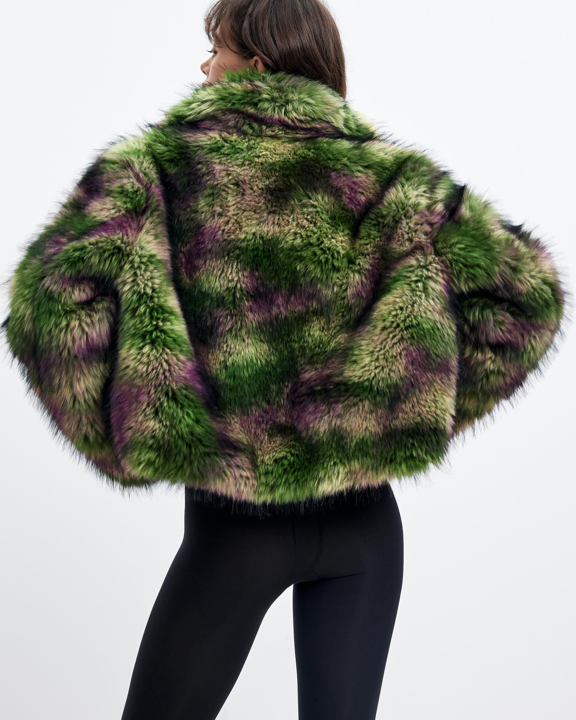 Abrigo de mujer pelo sintético lacroix - Desigual - Verde Verde-3