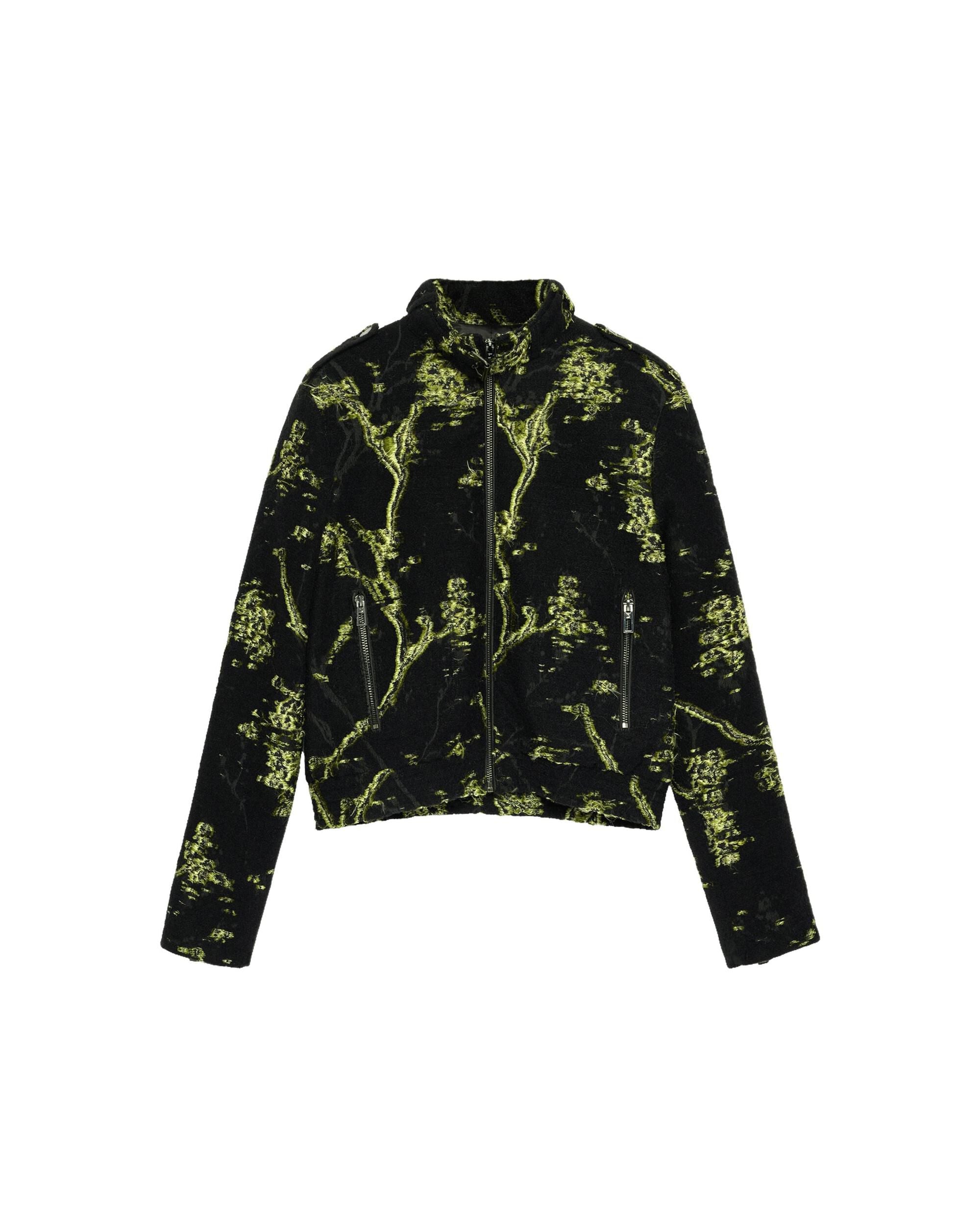 Cazadora de mujer estampada cuello mao - Desigual - Negro Negro-5