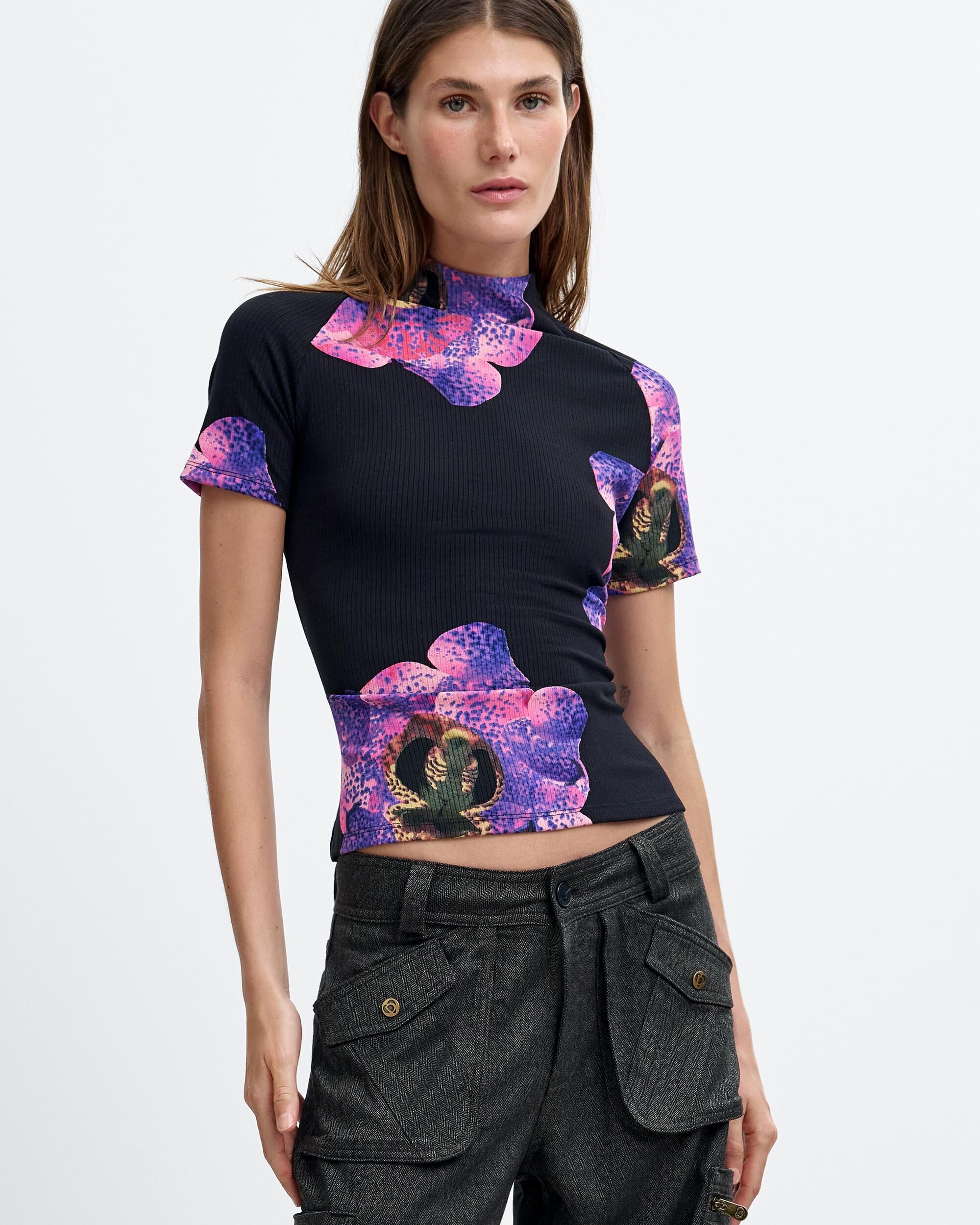 Camiseta de mujer estampada lacroix - Desigual - Negro Negro-1