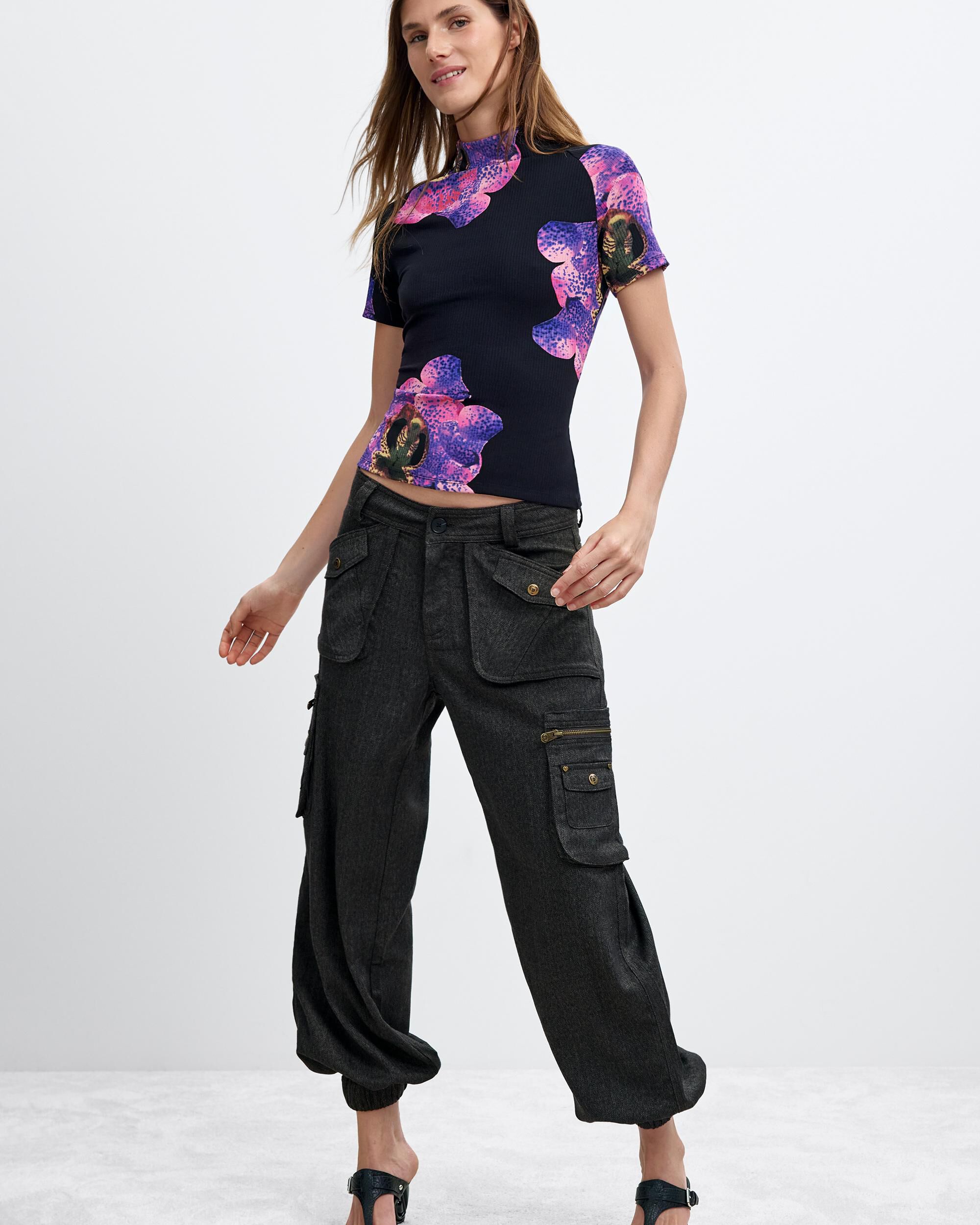 Camiseta de mujer estampada lacroix - Desigual - Negro Negro-2