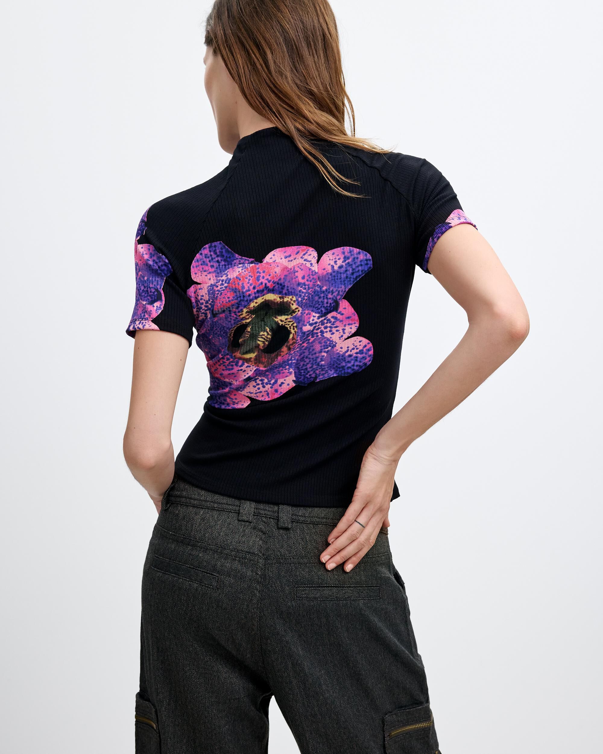 Camiseta de mujer estampada lacroix - Desigual - Negro Negro-3