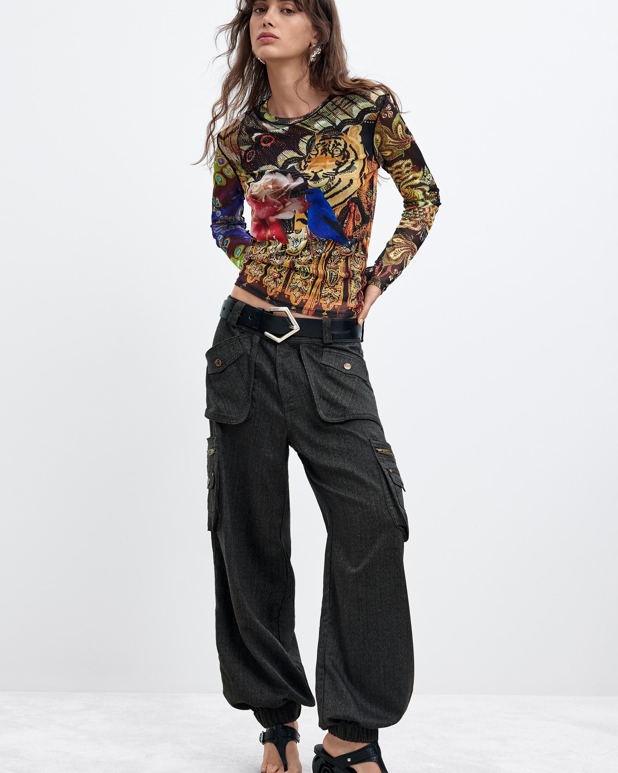 Camiseta de mujer estampada m c lacroix - Desigual - Multicolor Multicolor-2