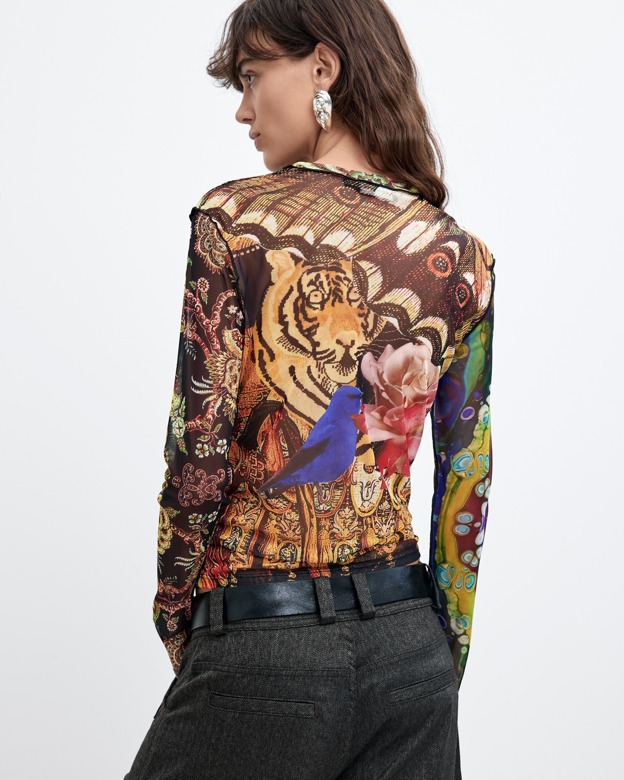 Camiseta de mujer estampada m c lacroix - Desigual - Multicolor Multicolor-3