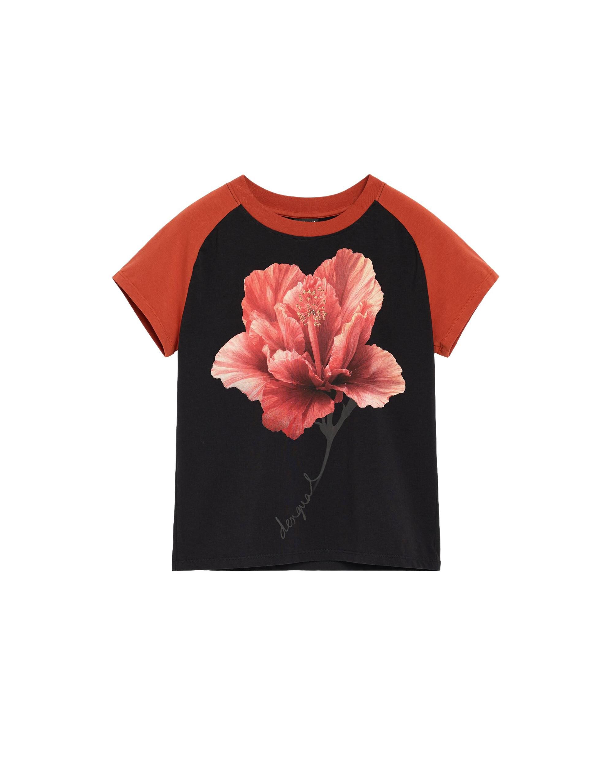 Camiseta de mujer manga corta estampada - Desigual - Negro Negro-4
