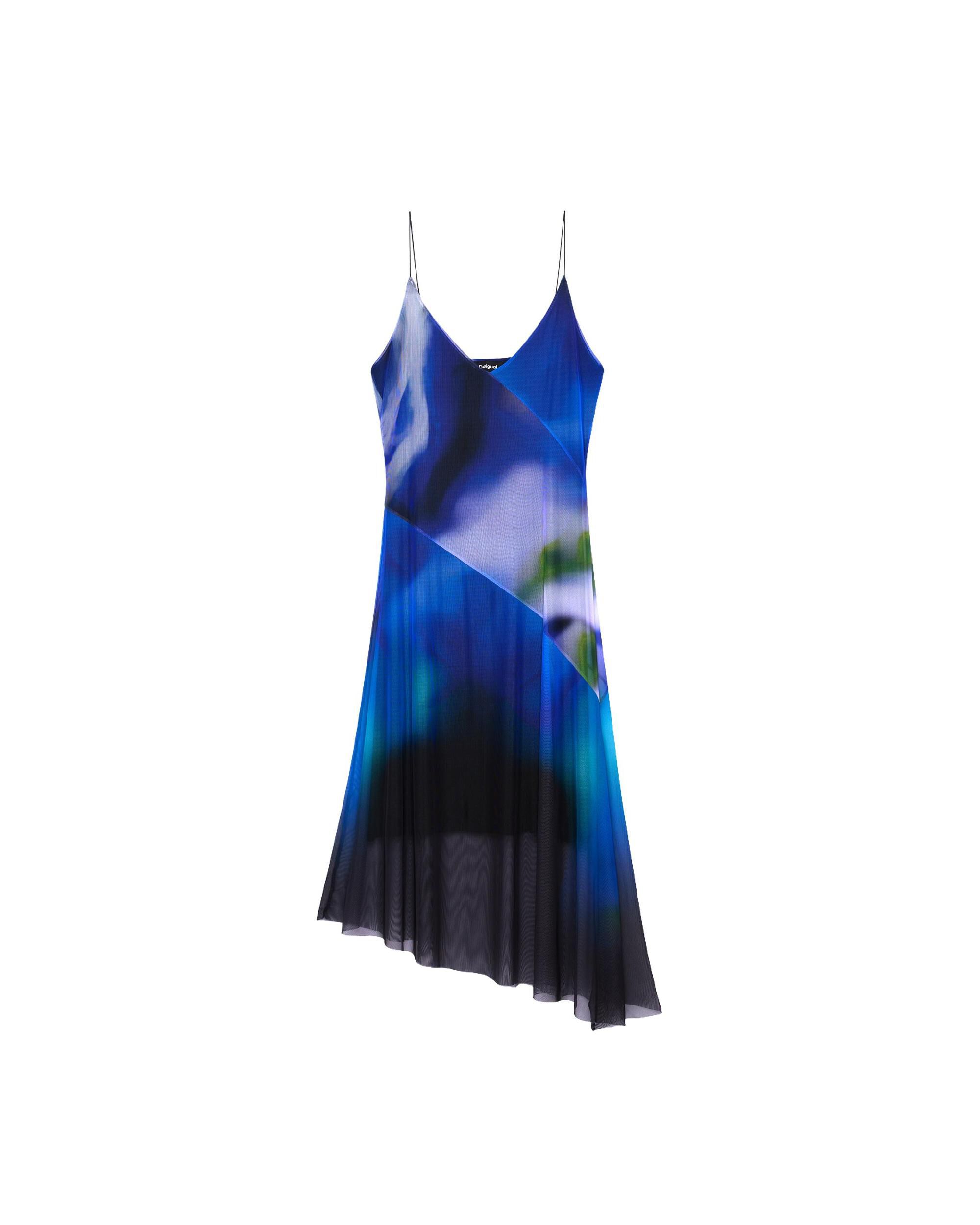 Vestido asimétrico lencero m c lacroix - Desigual - Azul Azul-4