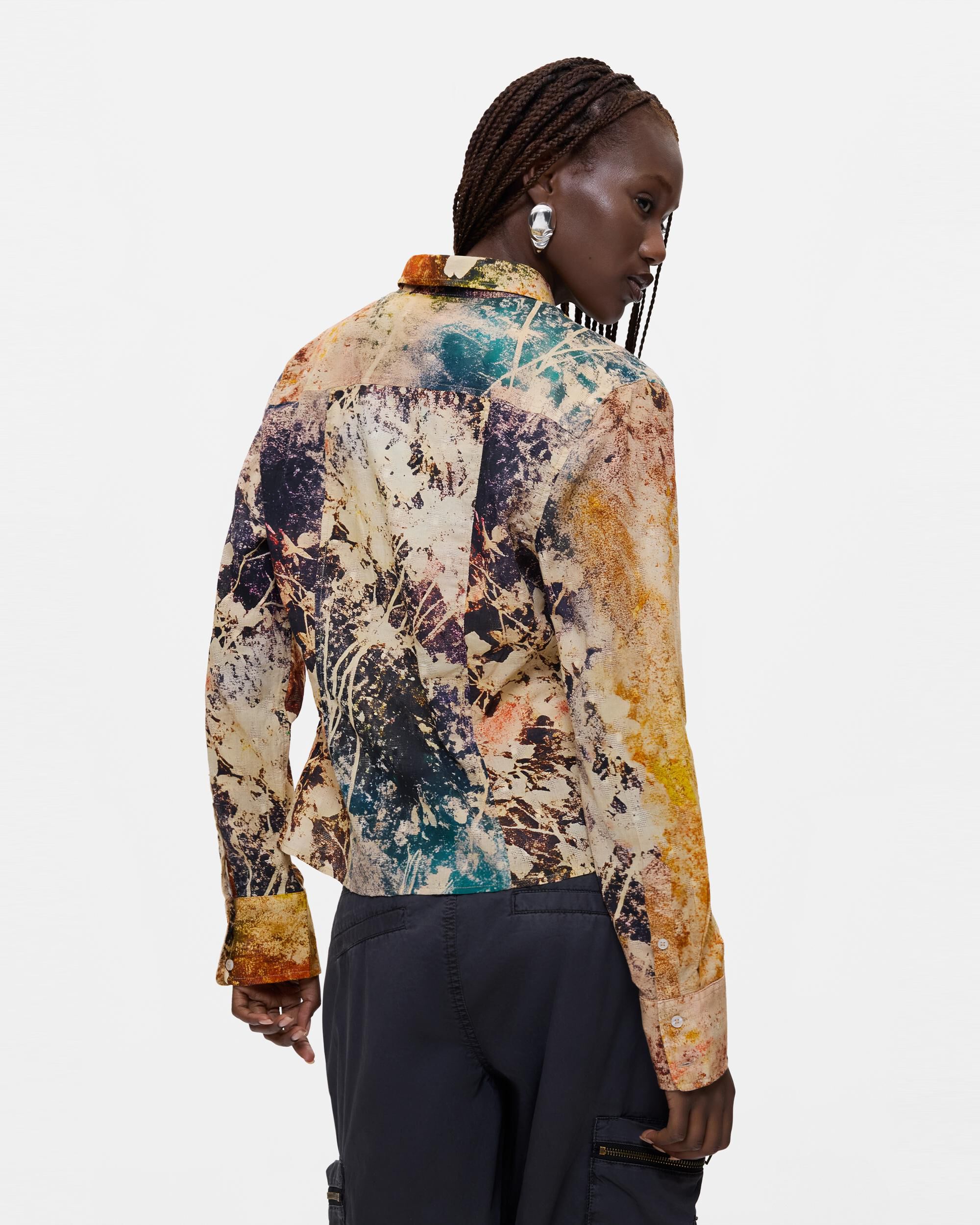 Camisa de mujer estampada - Desigual - Azul Azul-3