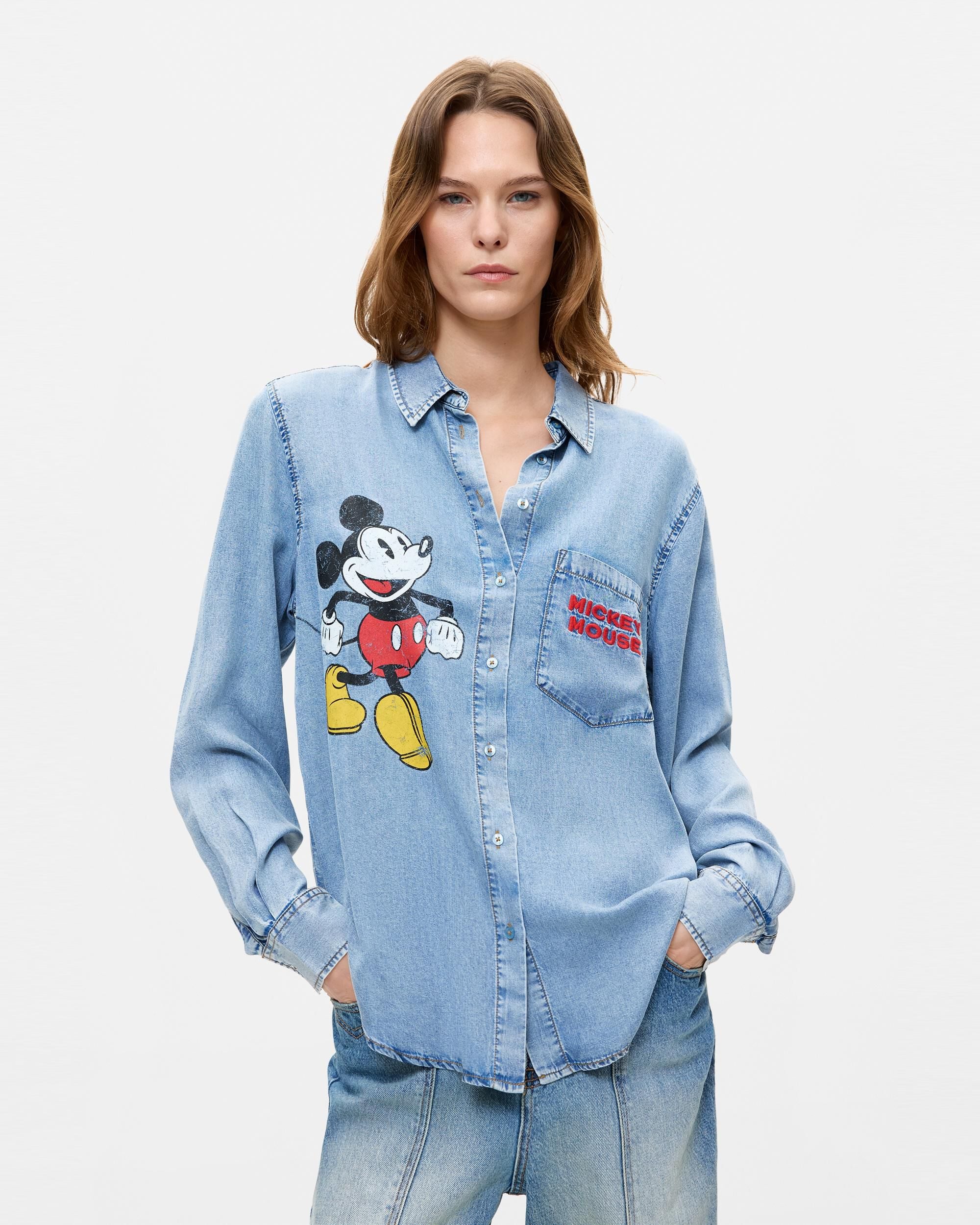 Camisa de mujer mickey disney™ - Desigual - Azul Azul-1