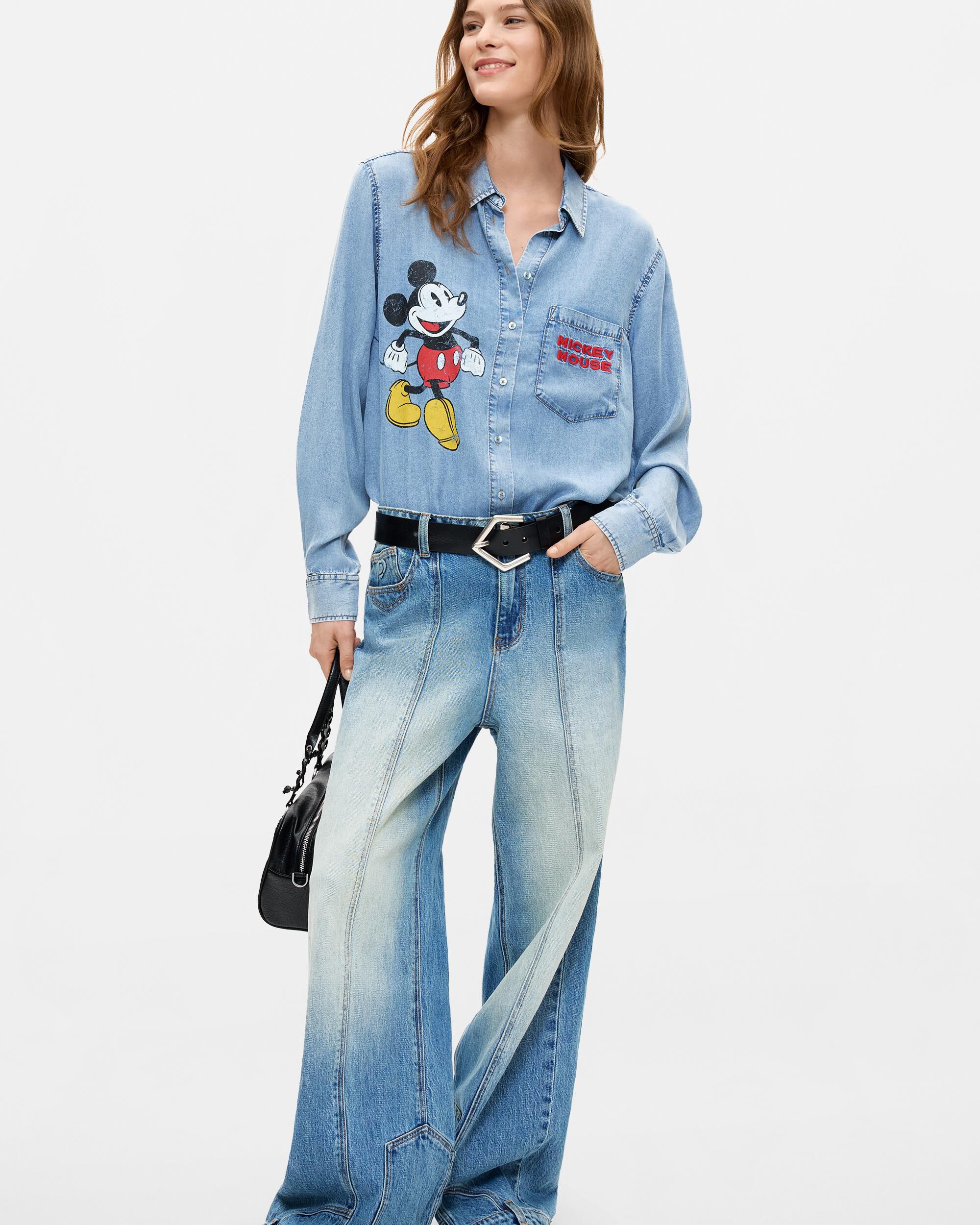 Camisa de mujer mickey disney™ - Desigual - Azul Azul-2