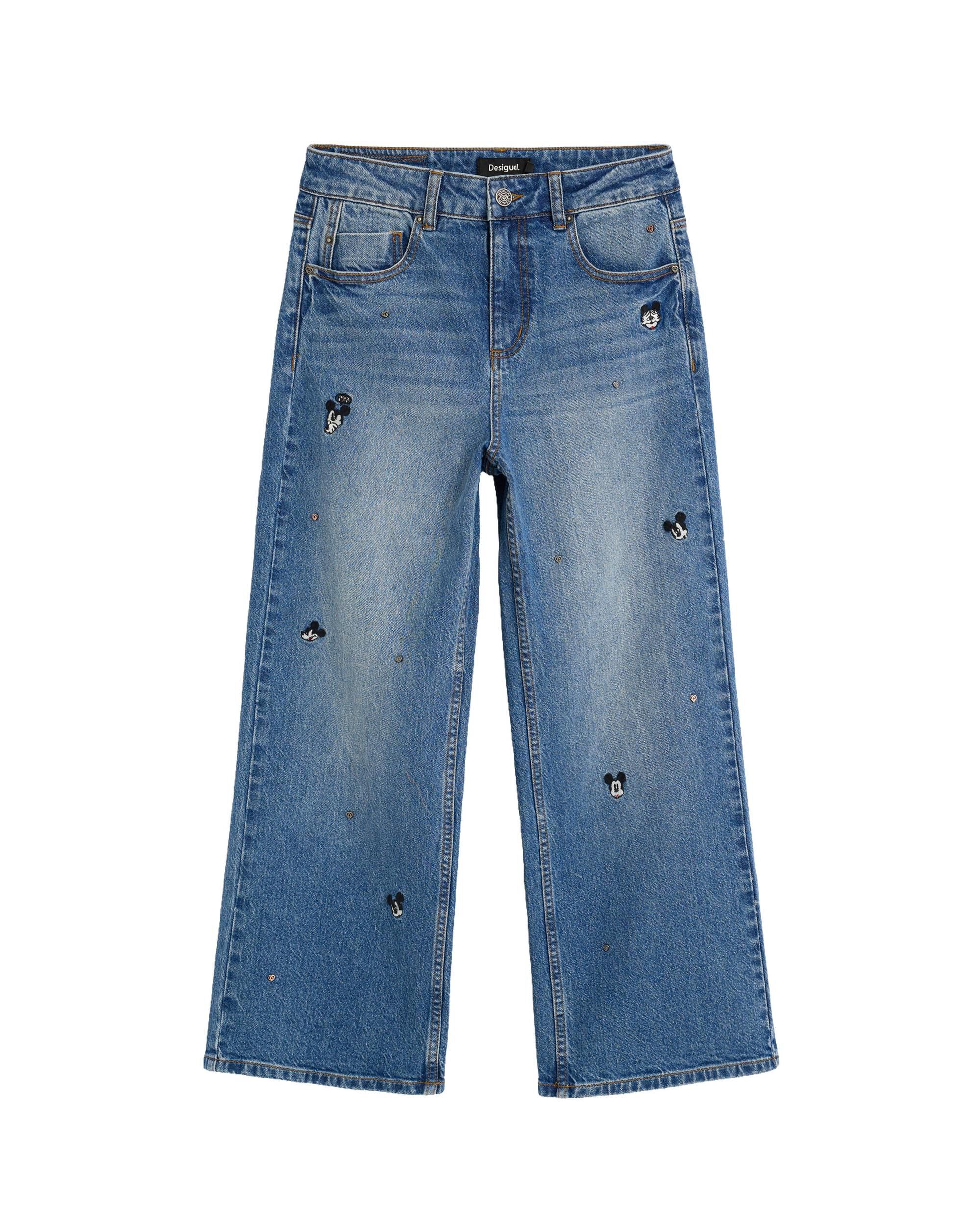 Pantalón de mujer vaquero culotte disney™ - Desigual - Gris Gris-4