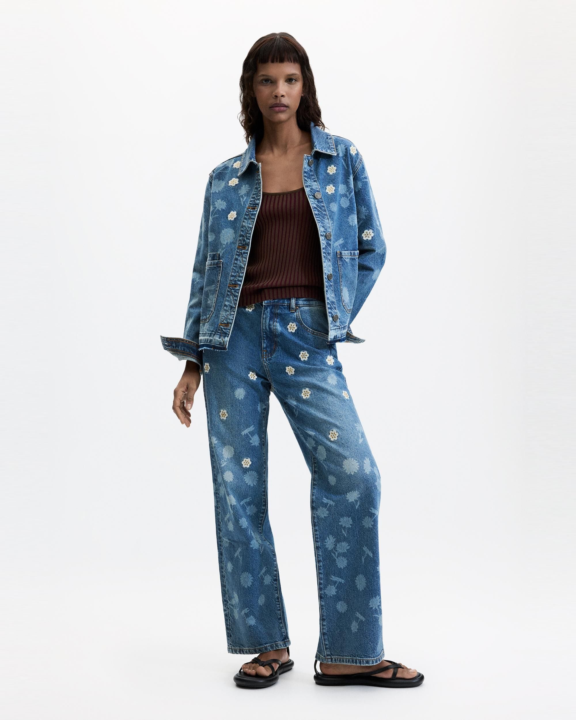 Cazadora de mujer denim 100% algodón - Desigual - Azul Azul-1