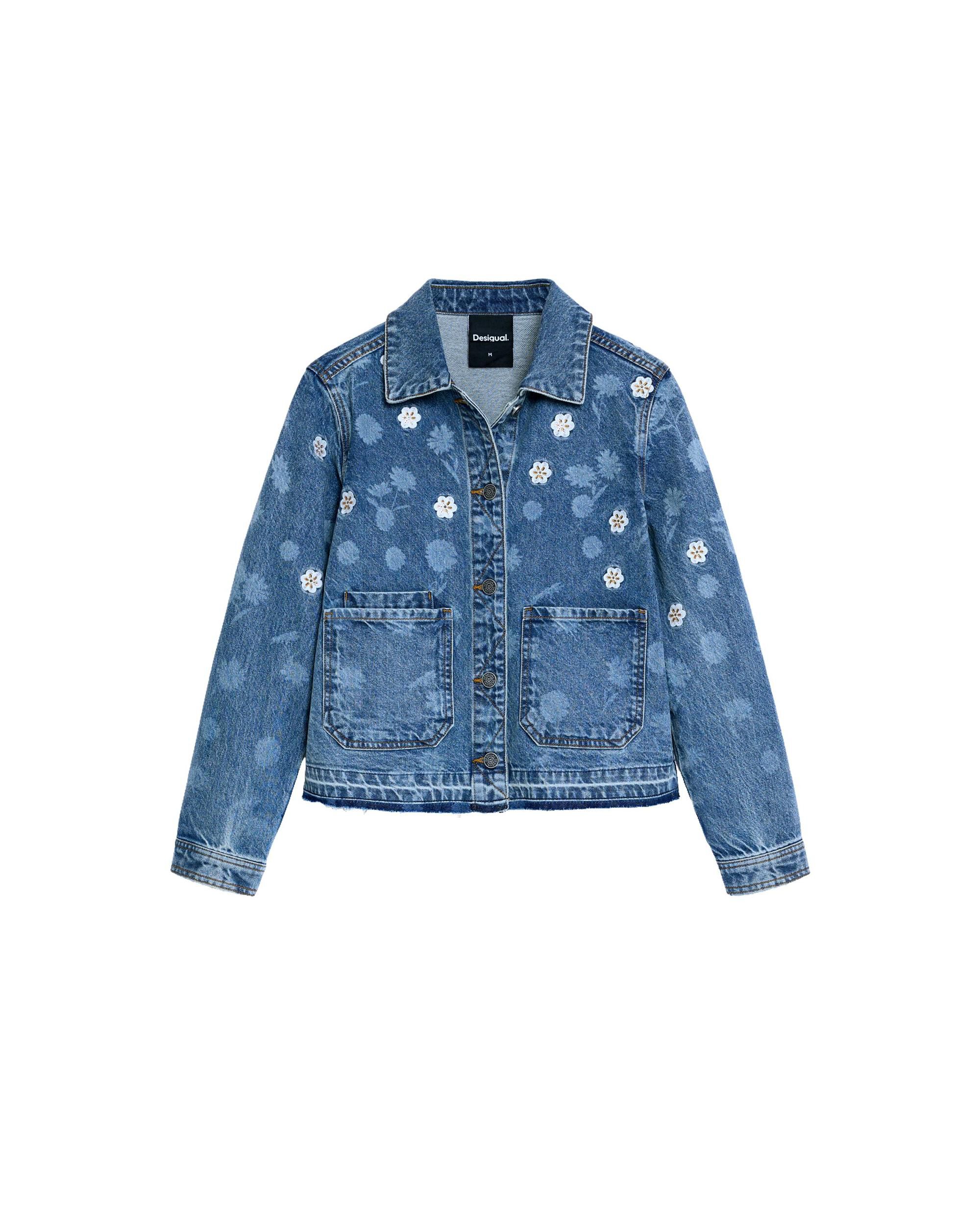 Cazadora de mujer denim 100% algodón - Desigual - Azul Azul-4