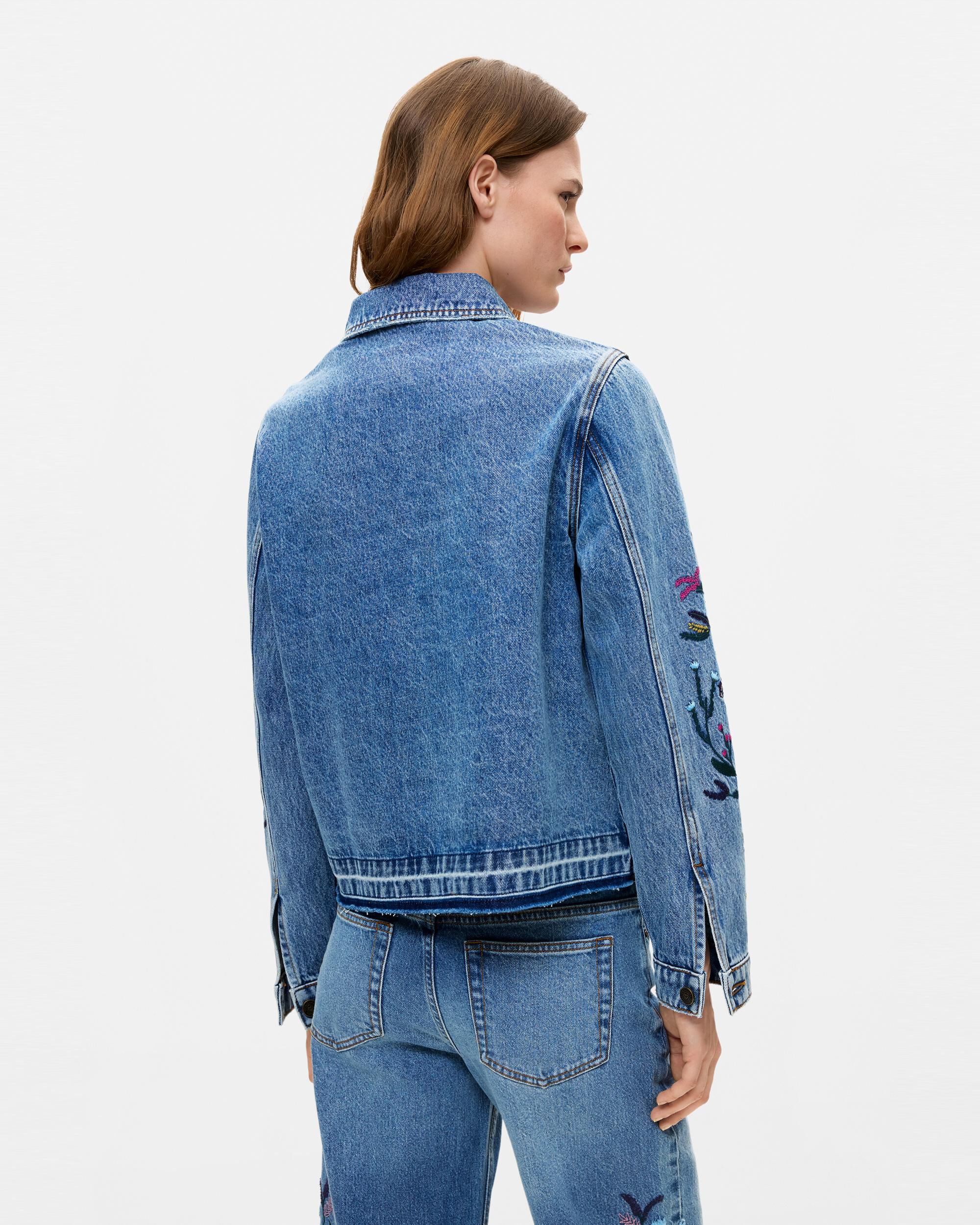 Cazadora de mujer vaquera 100% algodón - Desigual - Azul Azul-3