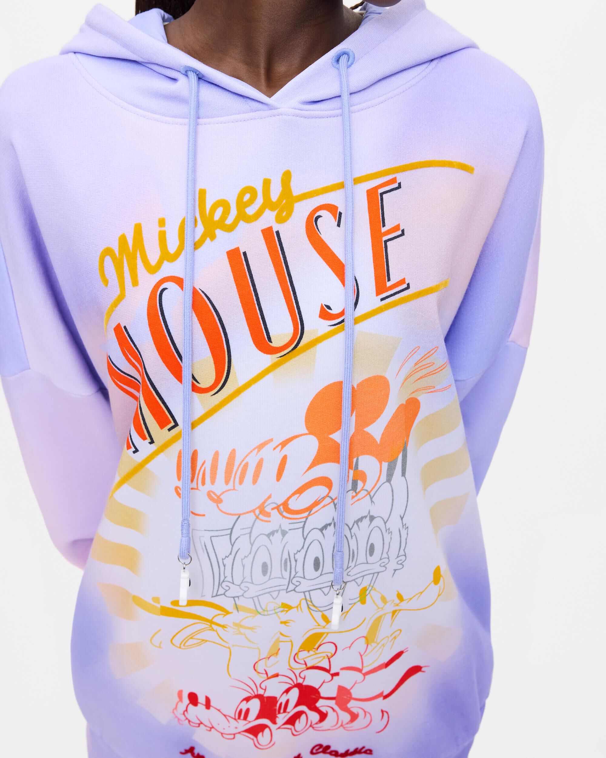 Sudadera de mujer mickey disney™ 100% algodón - Desigual - Morado Morado-4