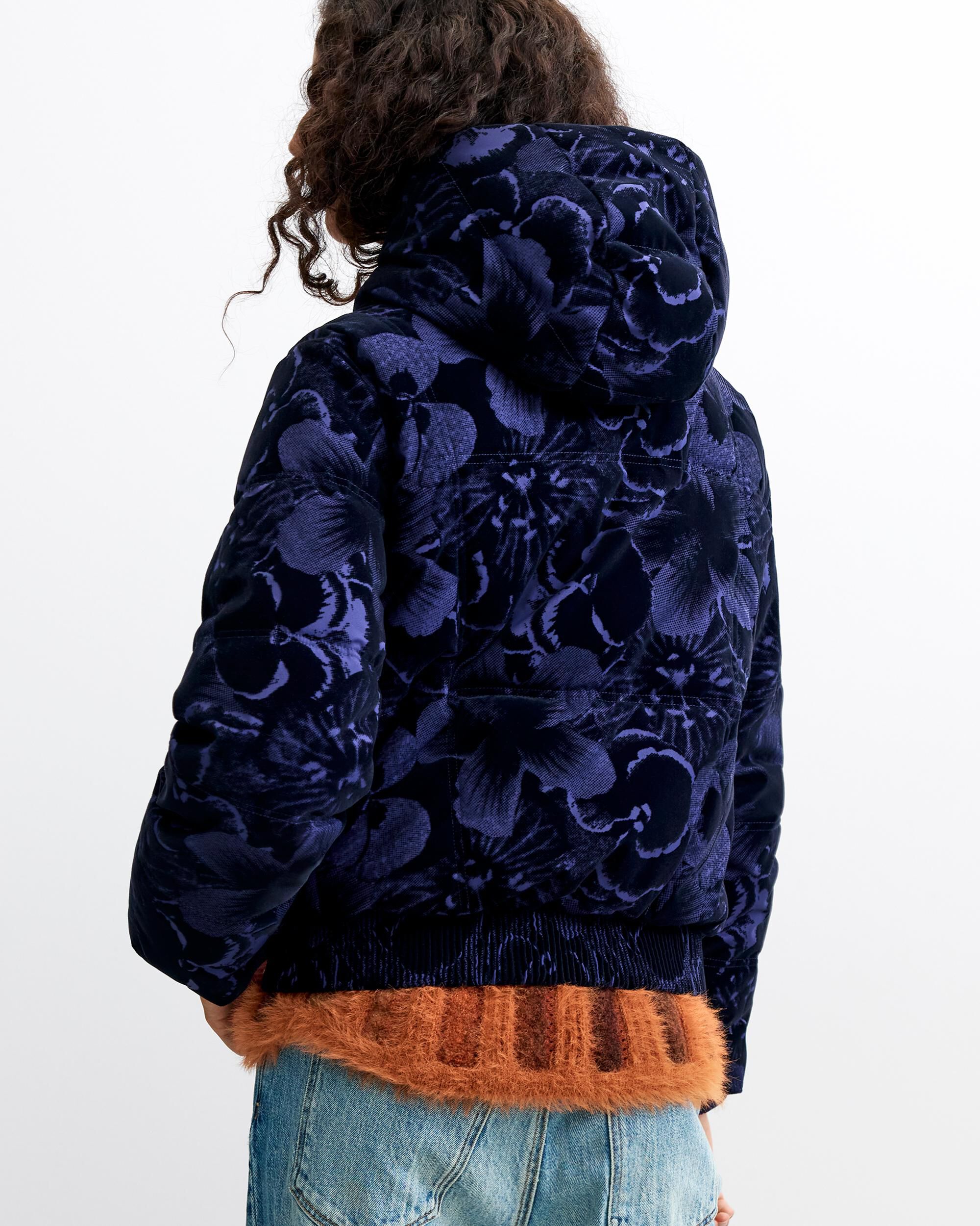 Abrigo de mujer acolchado corto - Desigual - Azul Azul-3