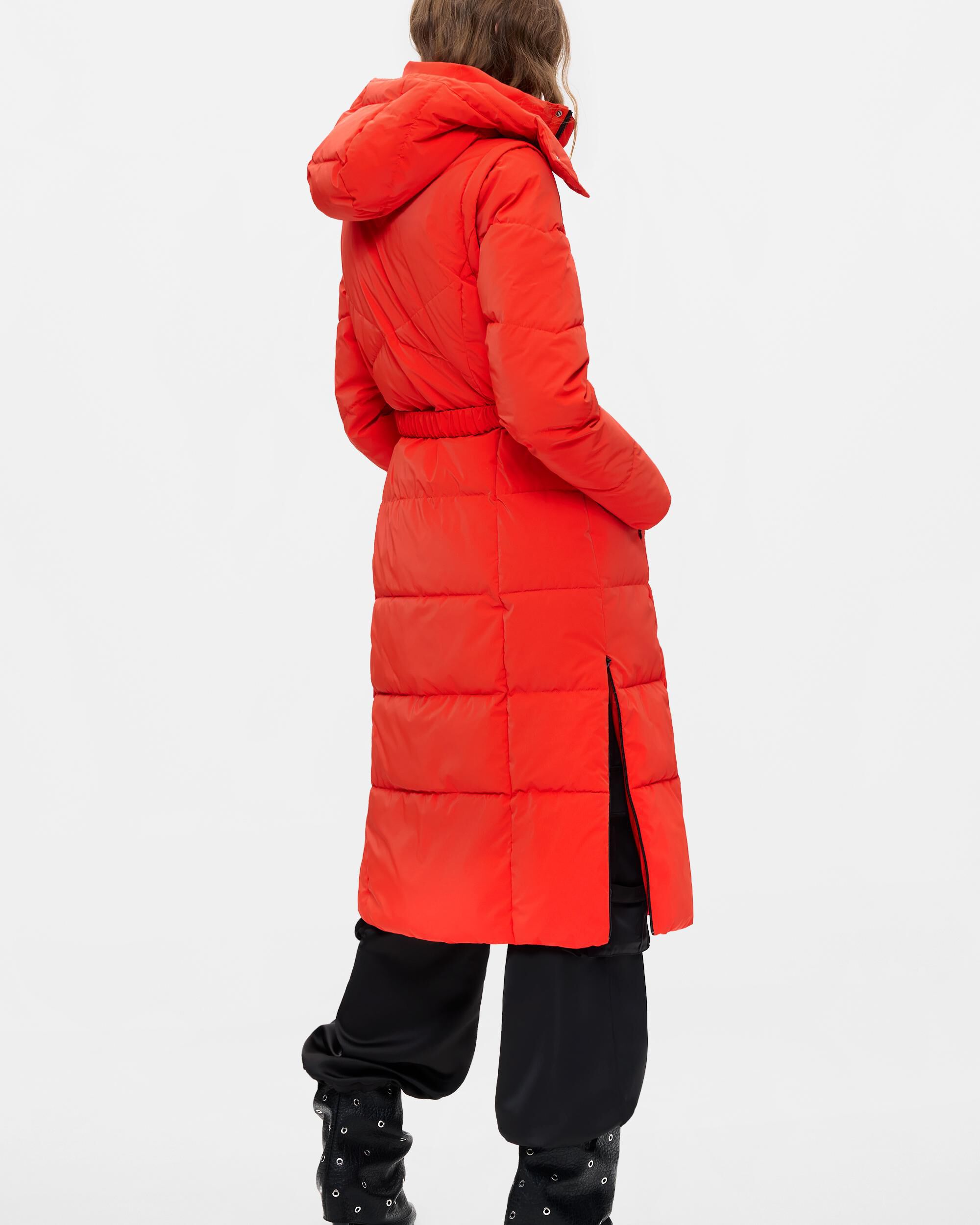 Abrigo de mujer acolchado largo - Desigual - Naranja Naranja-3