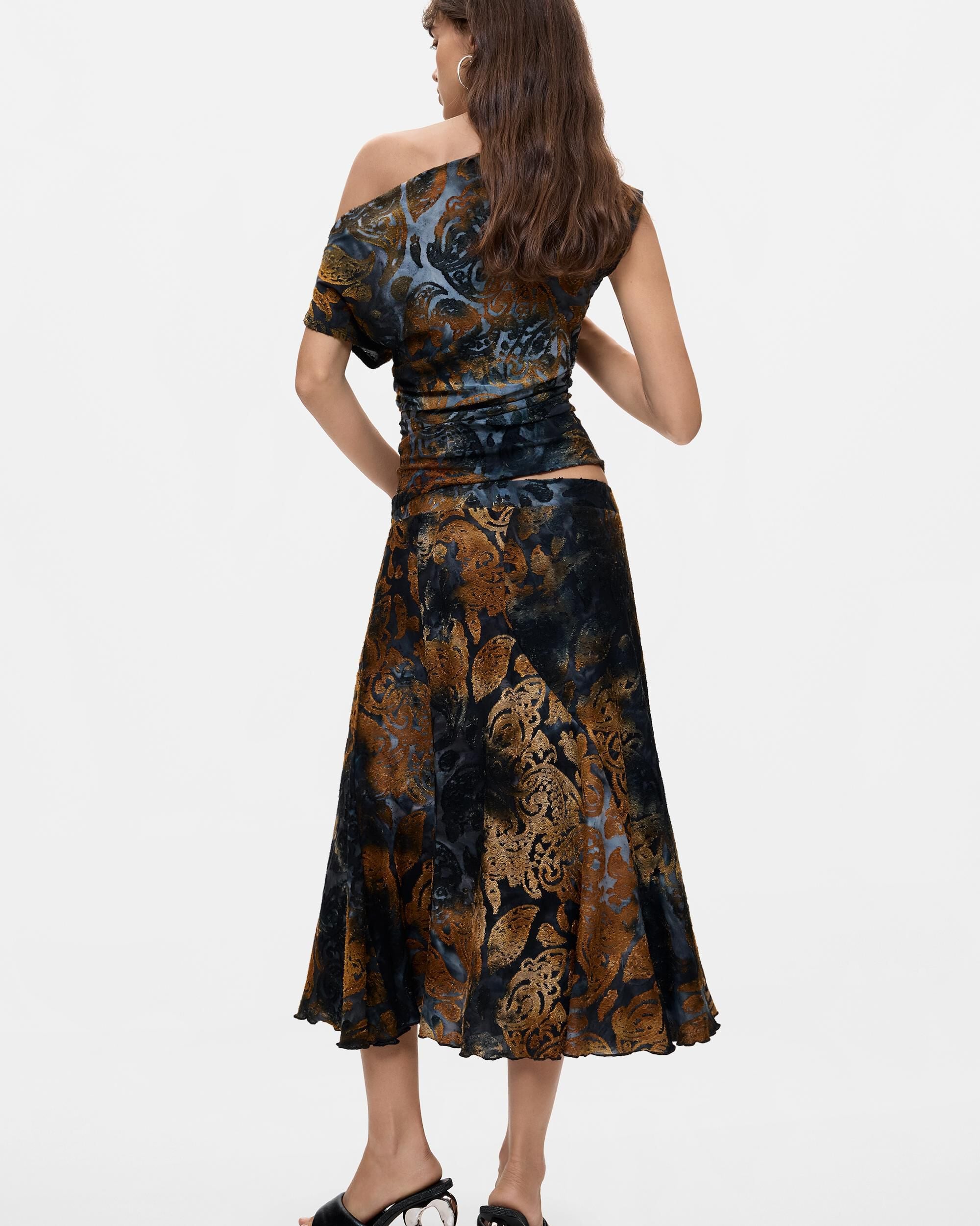 Falda tubo punto - Desigual - Azul Azul-3