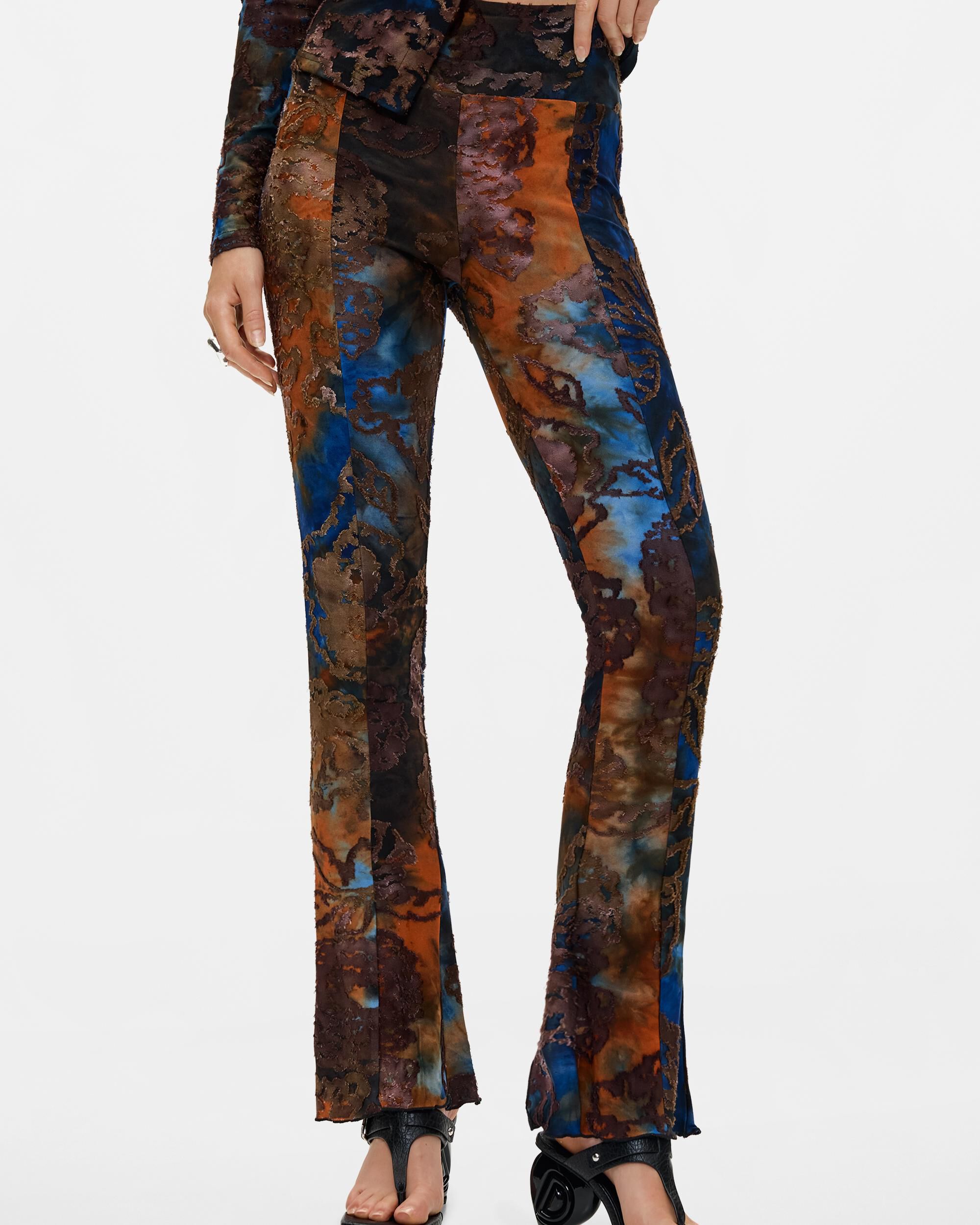 Pantalón de mujer largo punto - Desigual - Negro Negro-2