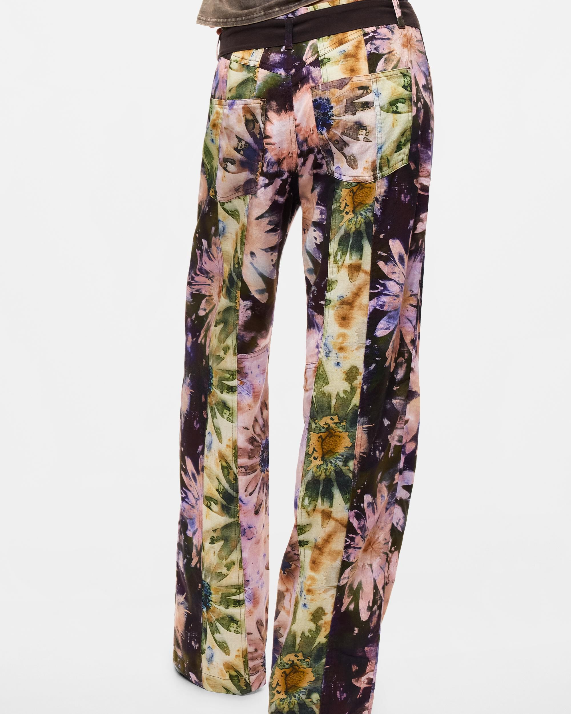 Pantalón de mujer estampado largo - Desigual - Multicolor Multicolor-3