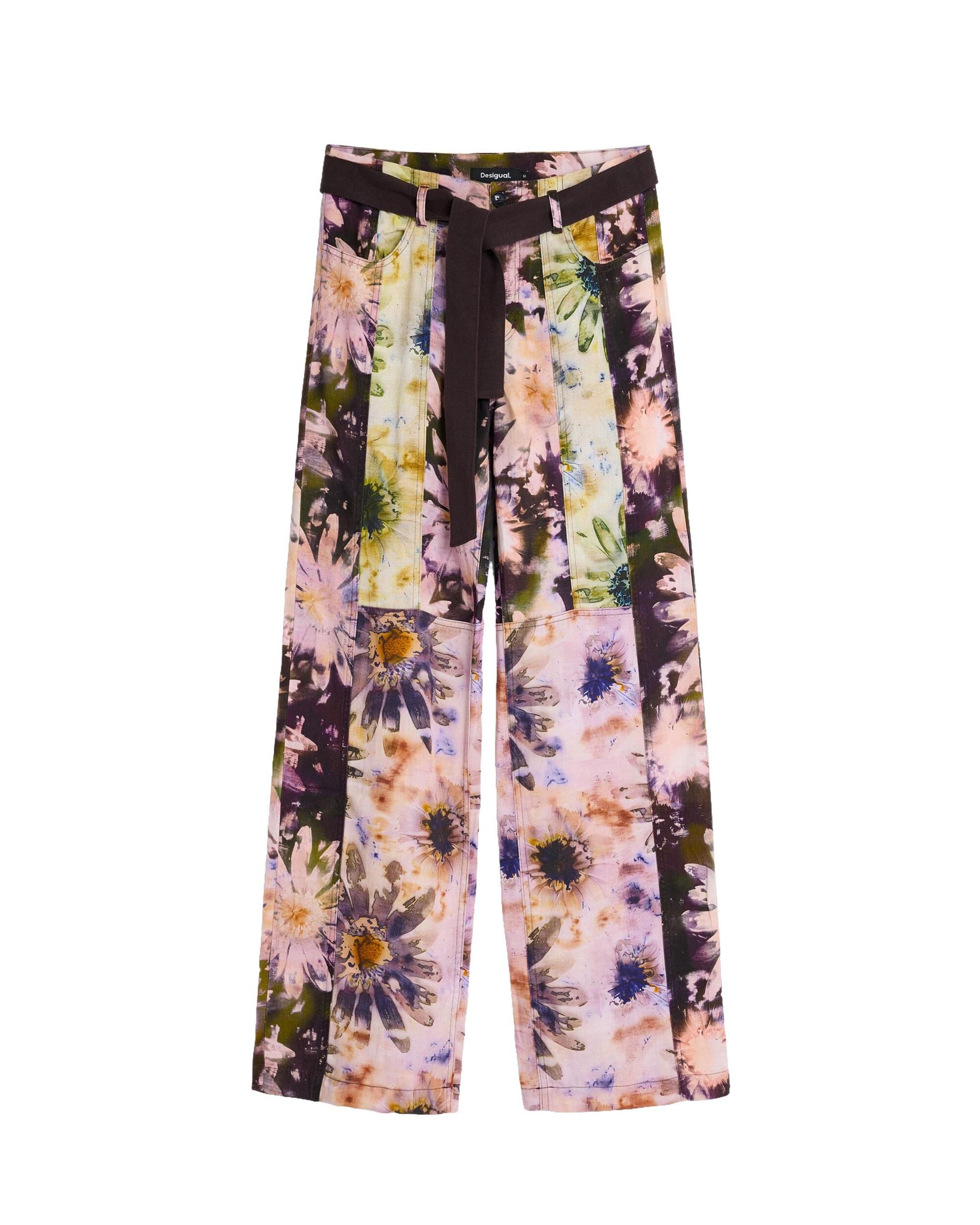 Pantalón de mujer estampado largo - Desigual - Multicolor Multicolor-4