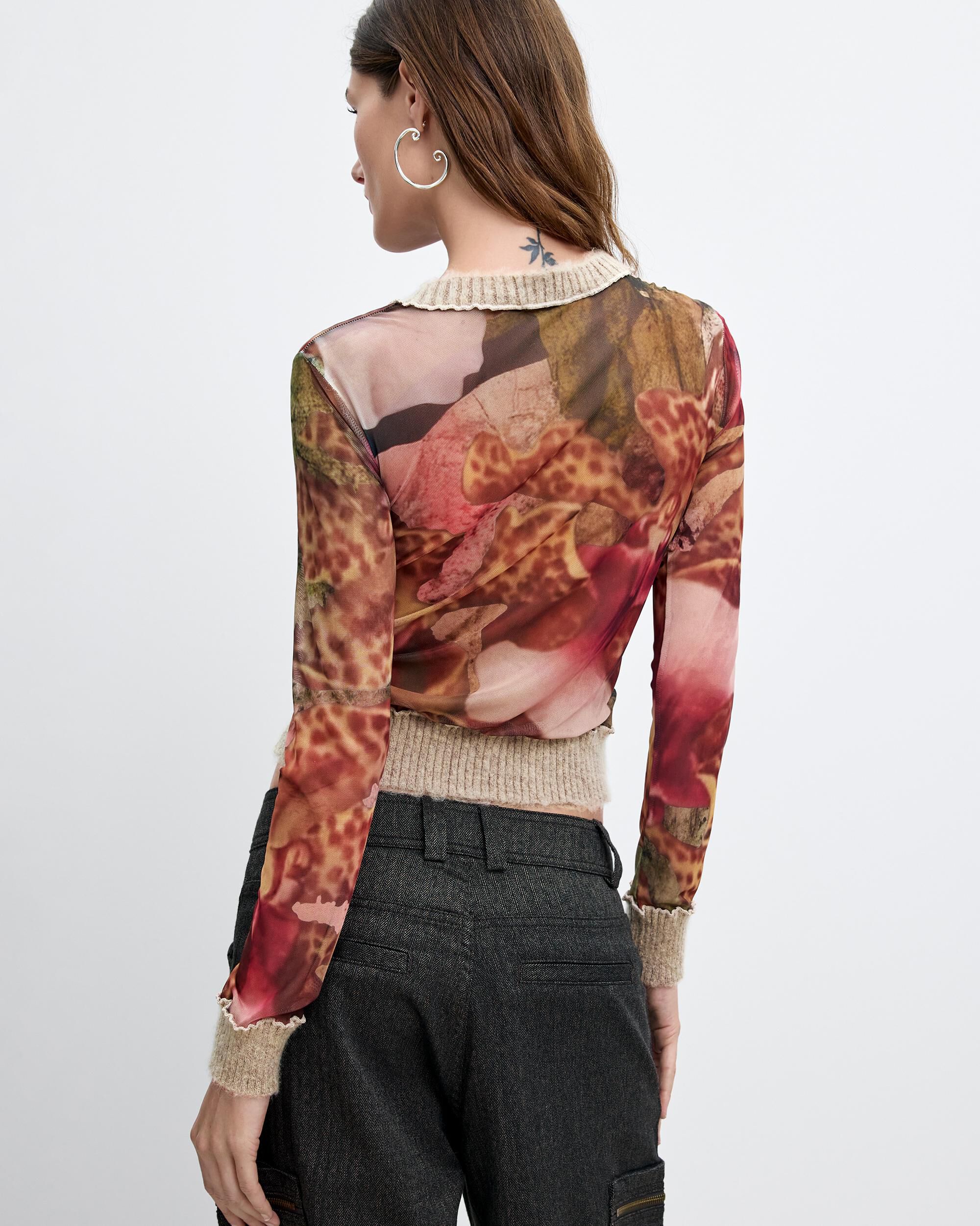 Jersey de mujer estampado m c lacroix - Desigual - Natural Natural-3