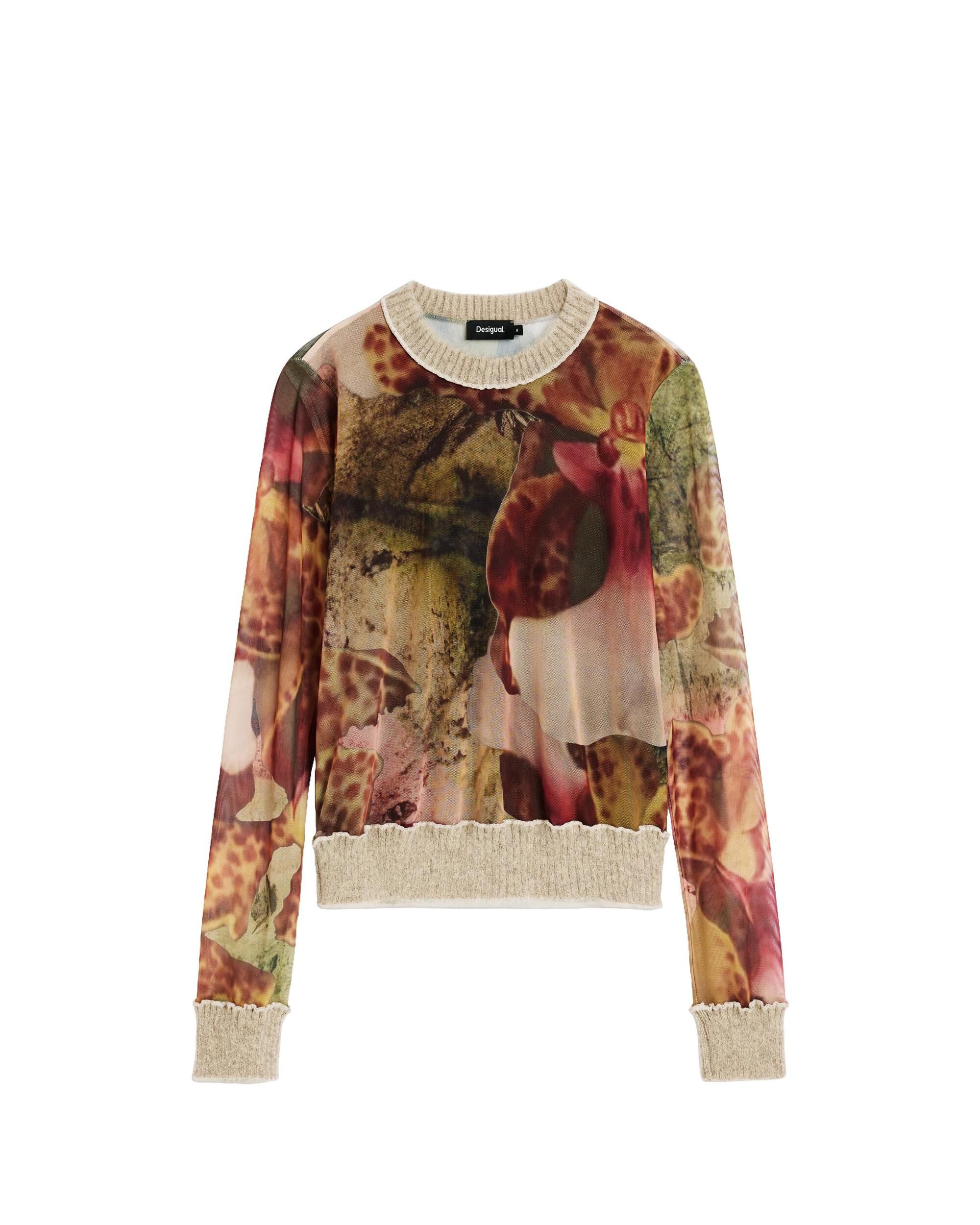 Jersey de mujer estampado m c lacroix - Desigual - Natural Natural-4