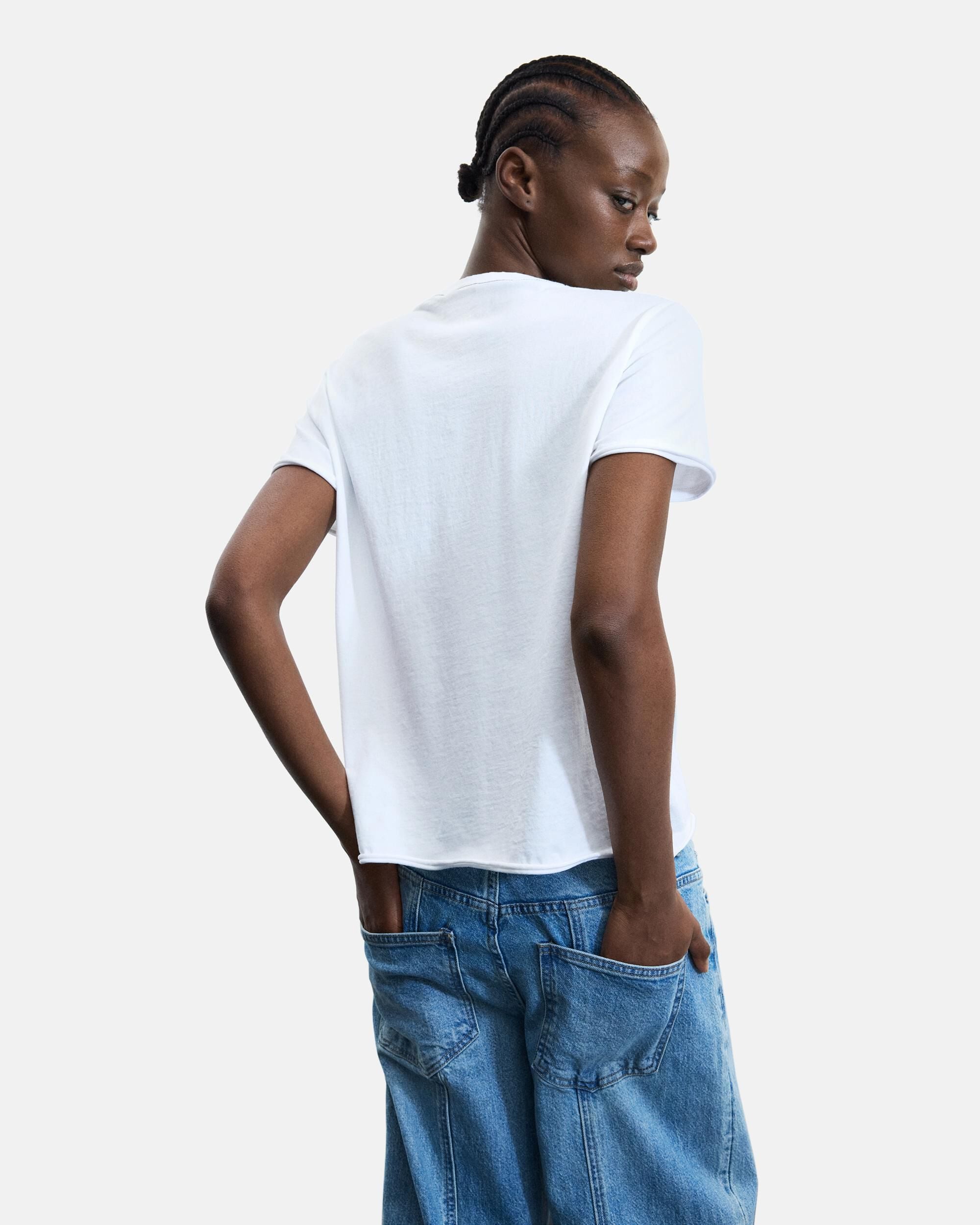 Camiseta de mujer 100% algodón - Desigual - Blanco Blanco-3