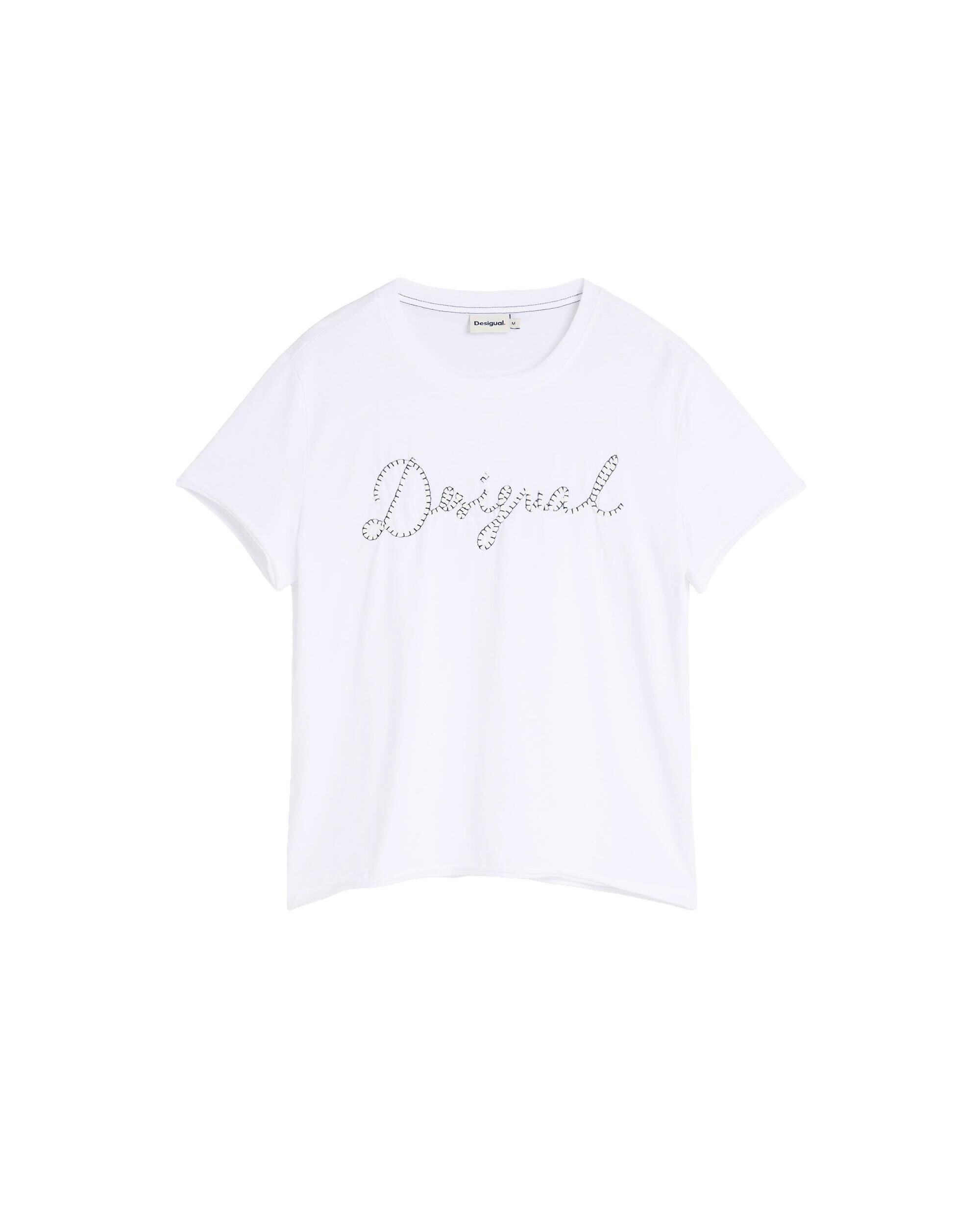 Camiseta de mujer 100% algodón - Desigual - Blanco Blanco-5