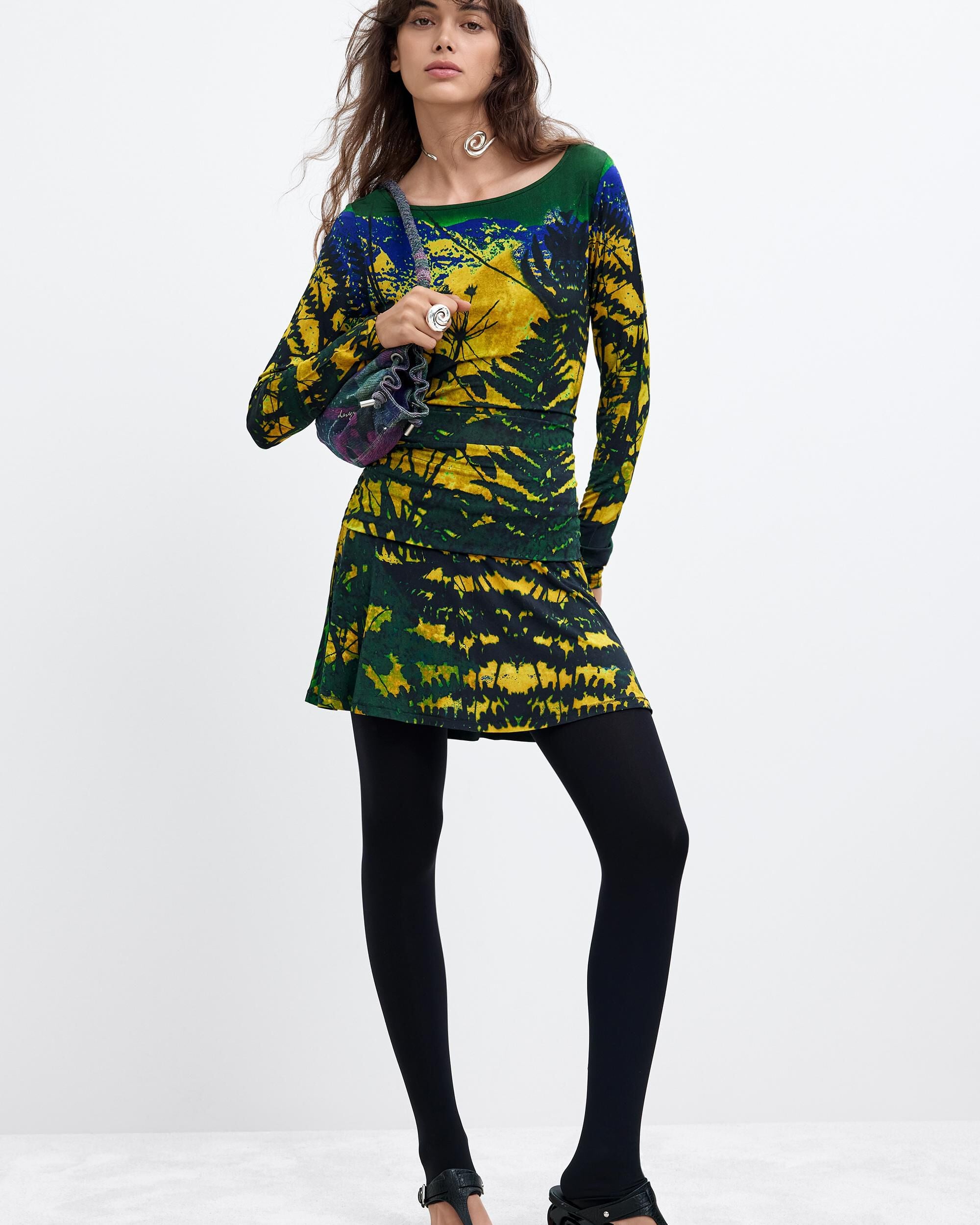 Vestido Punto Manga Larga M C Lacroix - Desigual - Verde Verde-1