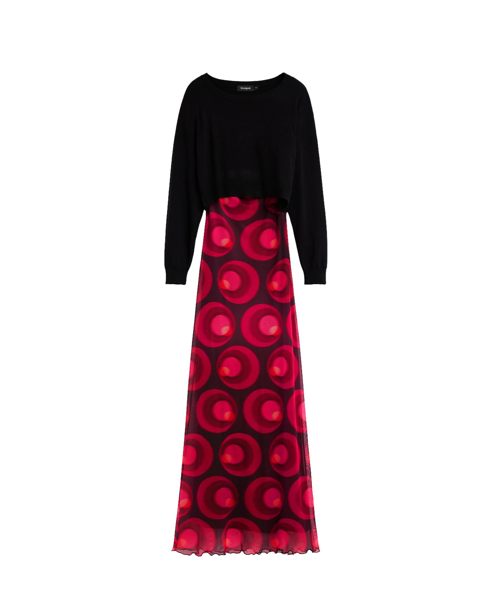 Vestido punto 2 en 1 - Desigual - Negro Negro-5