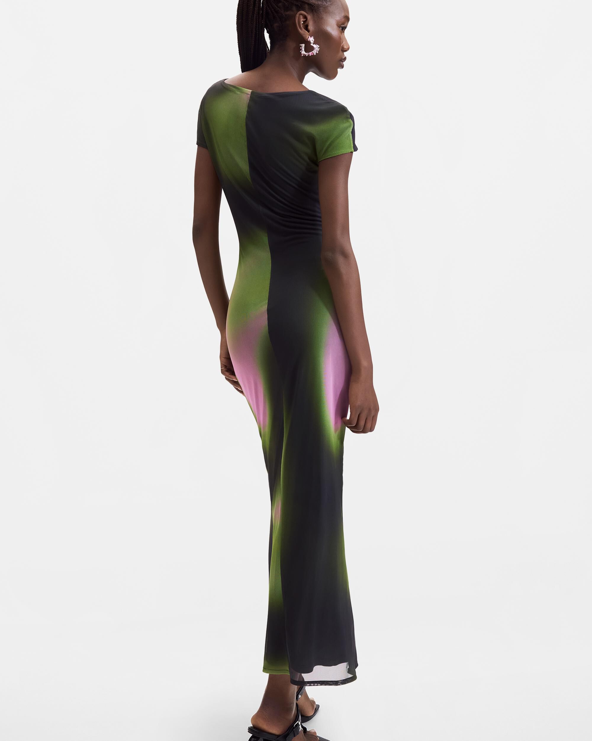 Vestido tul degradados - Desigual - Negro Negro-3
