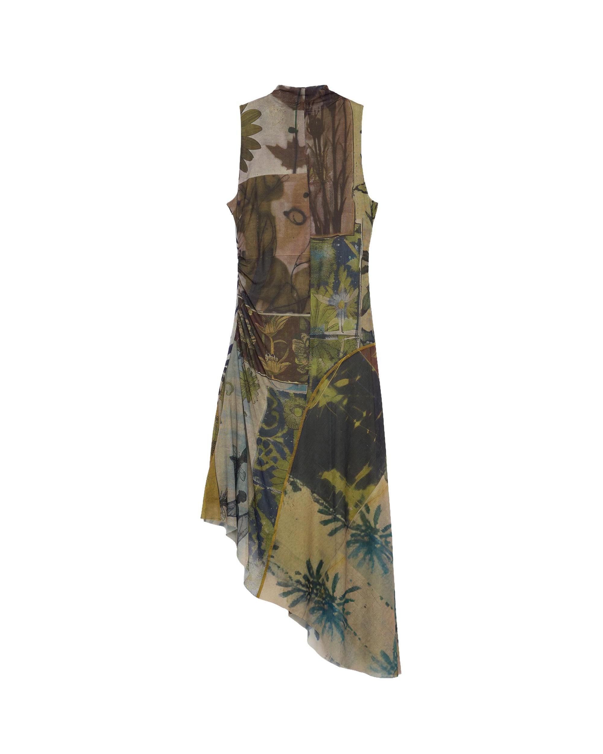 Vestido asimétrico sin mangas - Desigual - Verde Verde-5