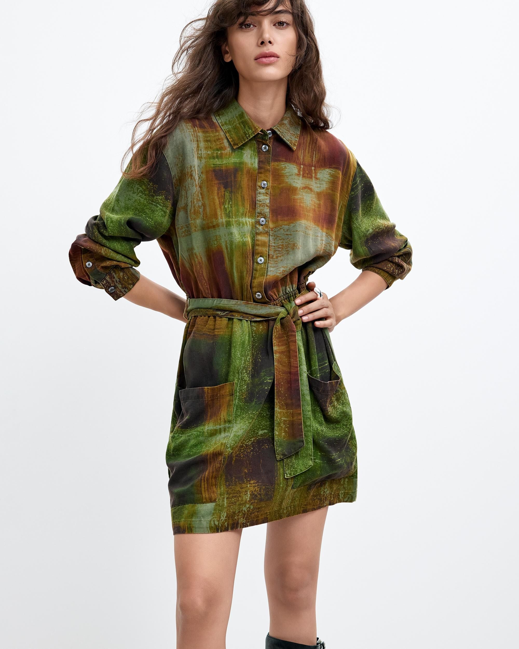 Vestido manga larga m c lacroix - Desigual - Verde Verde-1