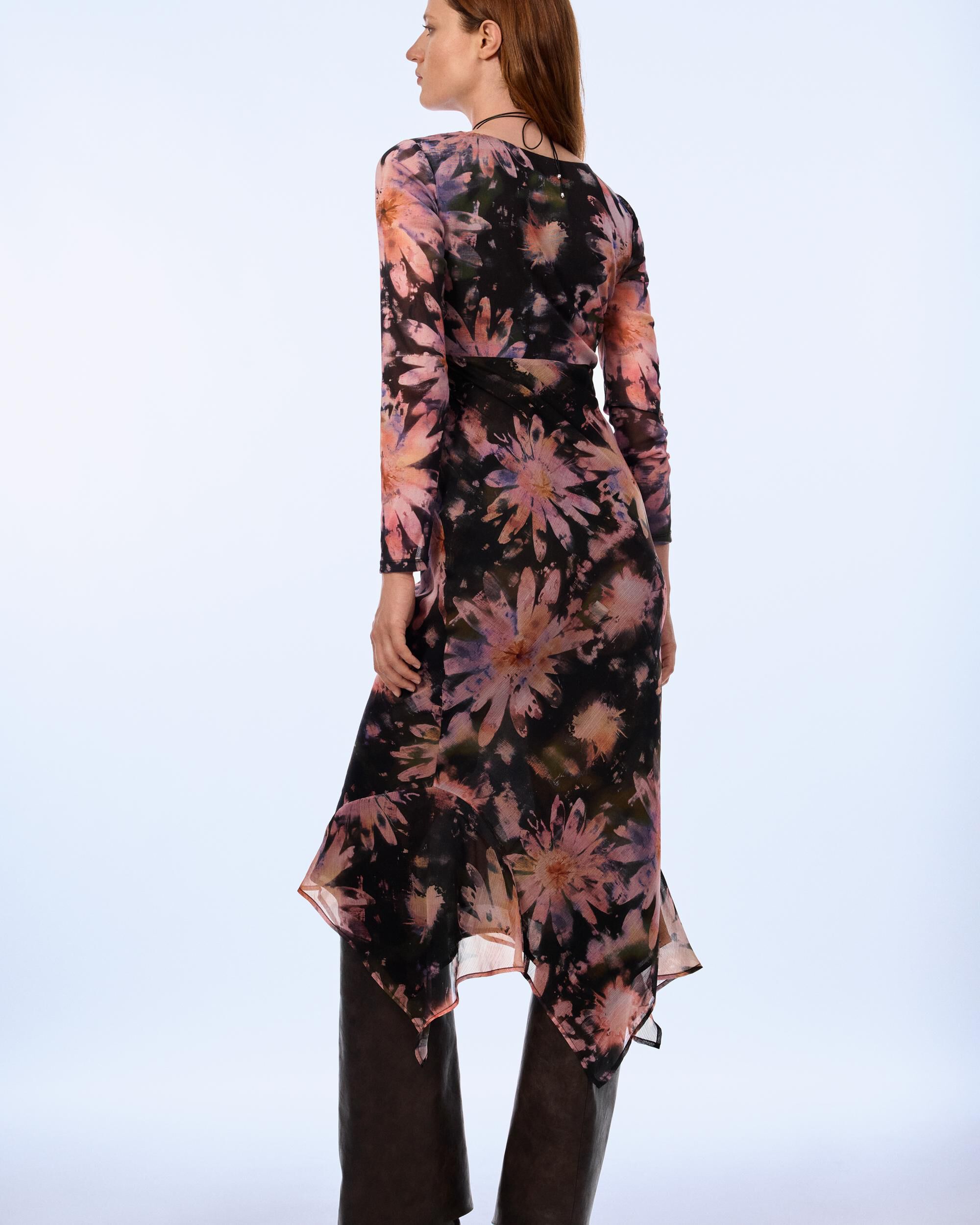 Vestido manga larga midi - Desigual - Multicolor Multicolor-3