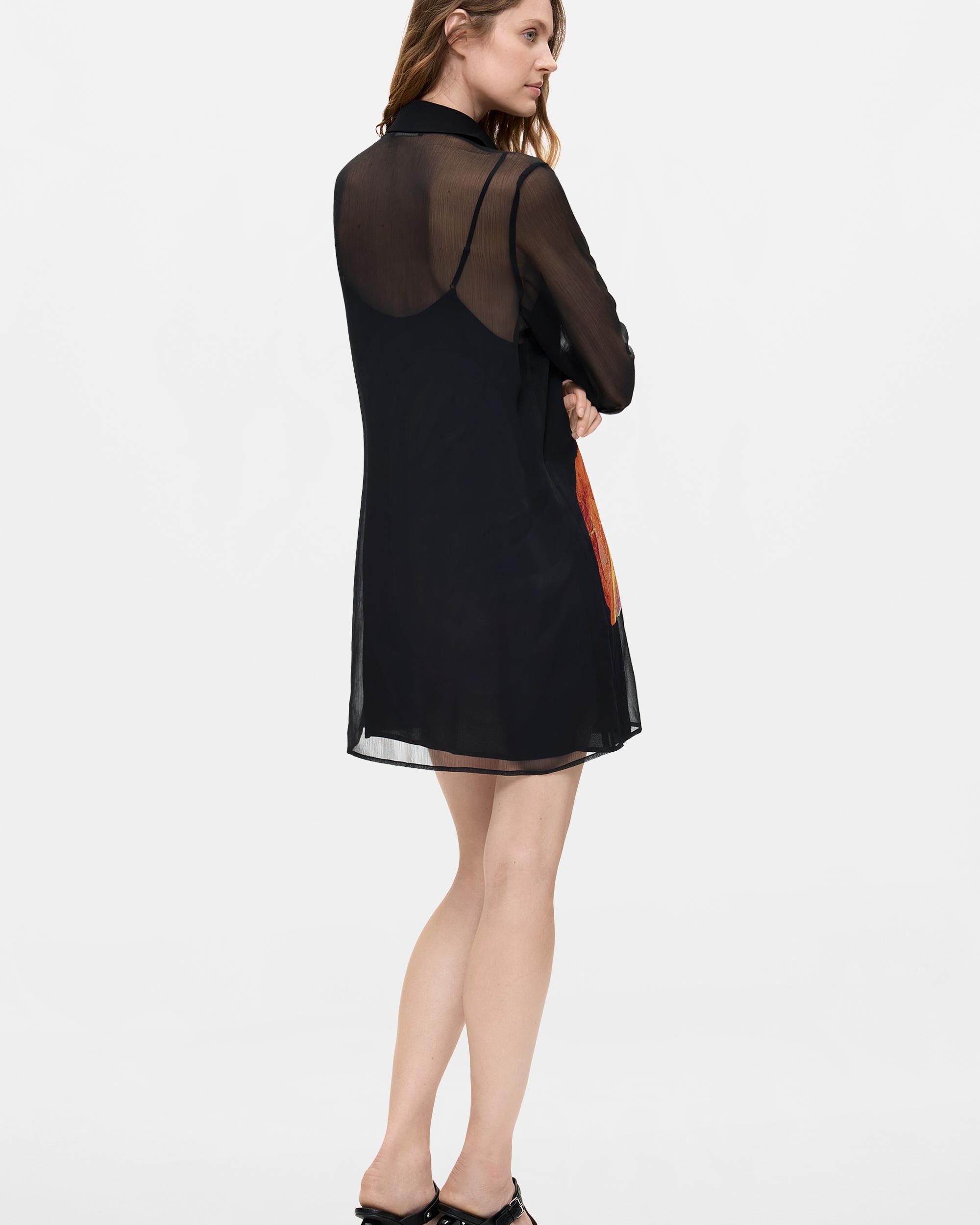 Vestido estampado floral - Desigual - Negro Negro-3