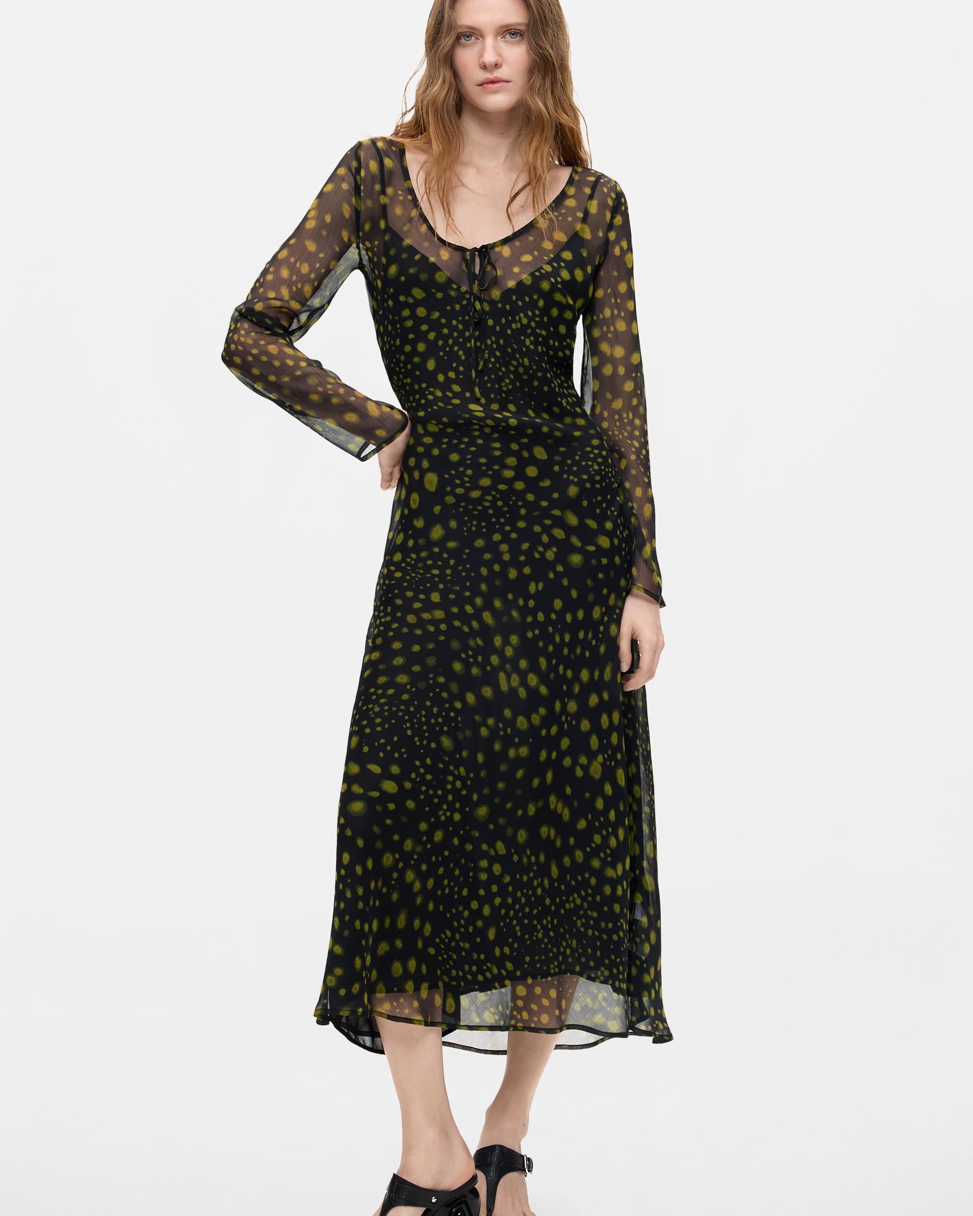 Vestido manga larga midi - Desigual - Negro Negro-1