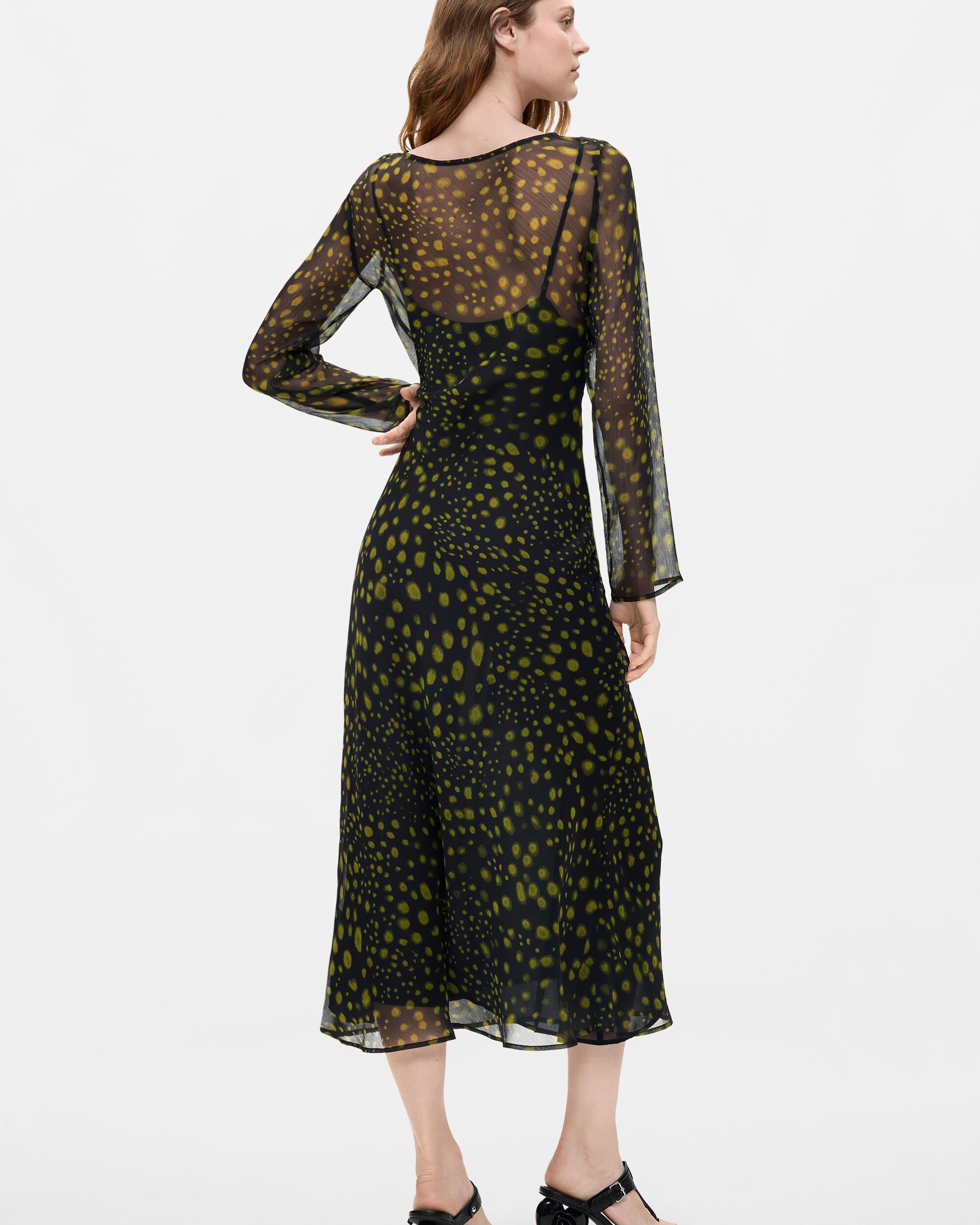Vestido manga larga midi - Desigual - Negro Negro-3