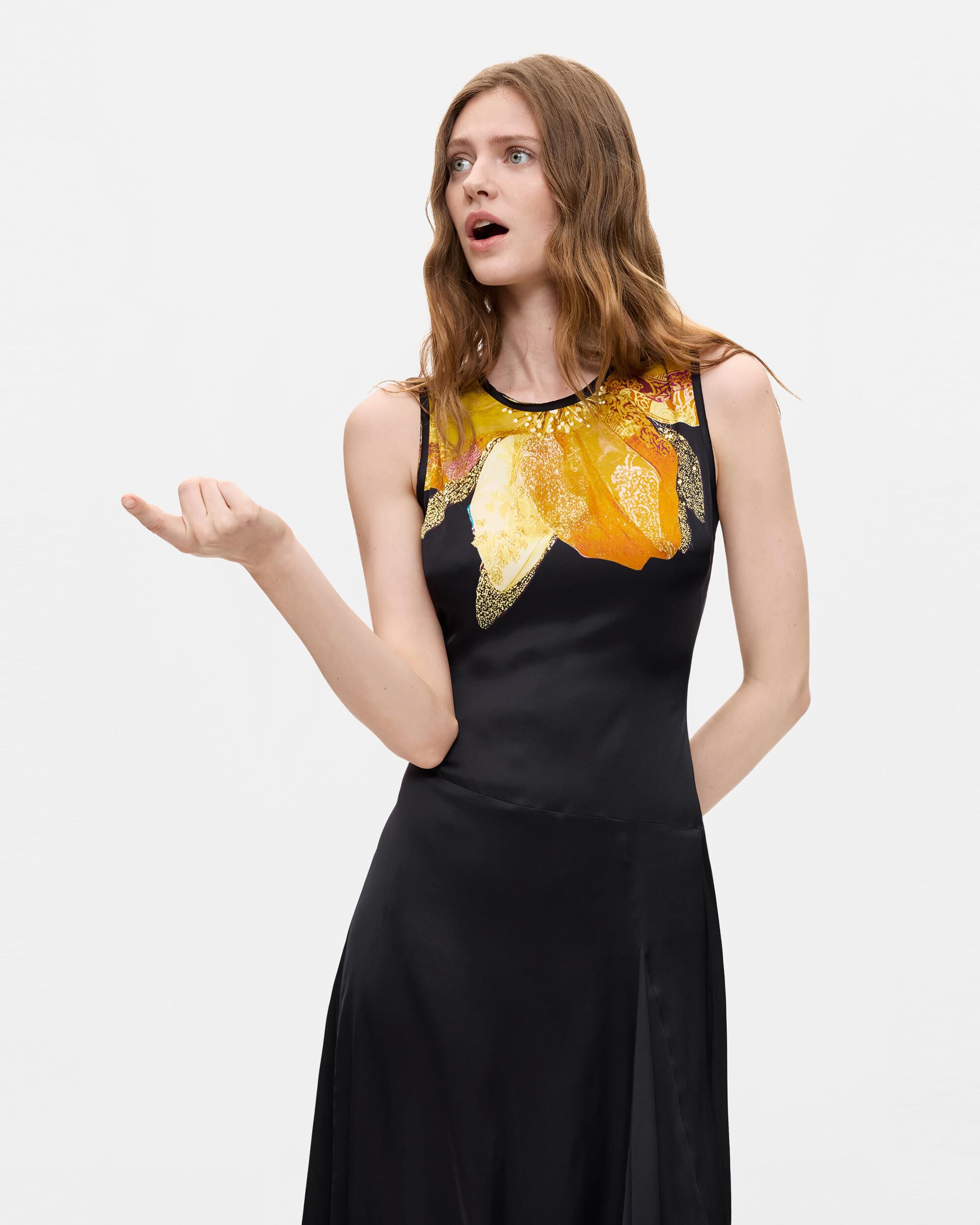 Vestido asimétrico sin mangas - Desigual - Negro Negro-2