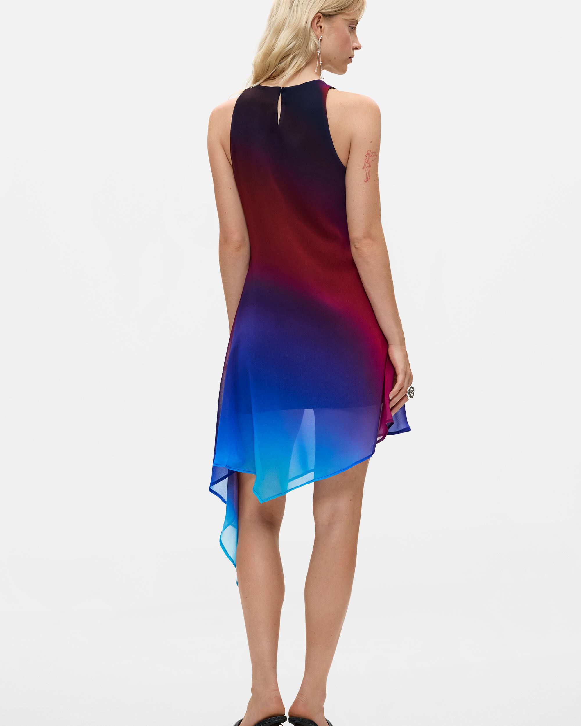 Vestido asimétrico sin mangas - Desigual - Azul Azul-3